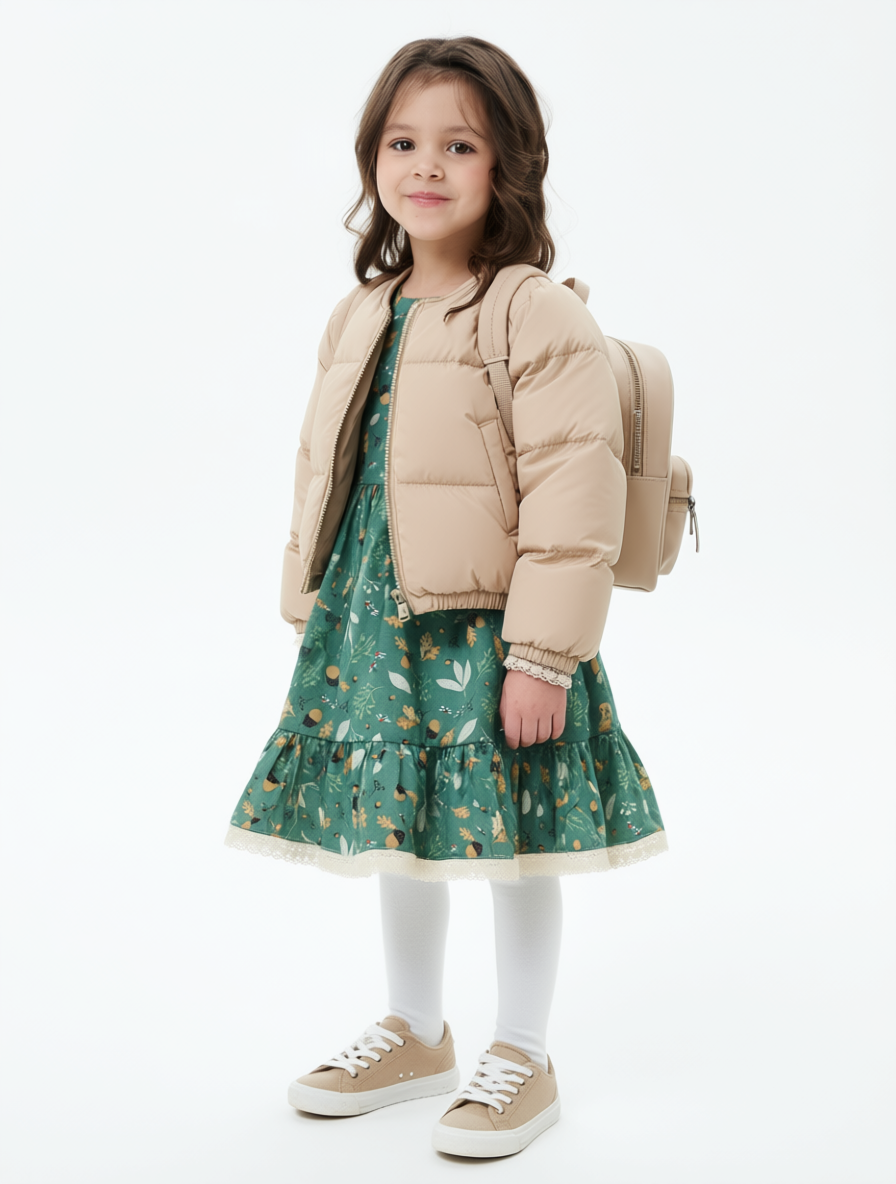 Платье Pansykids П06ГОРЧ/ЗеленыйЗеленый - фото 12