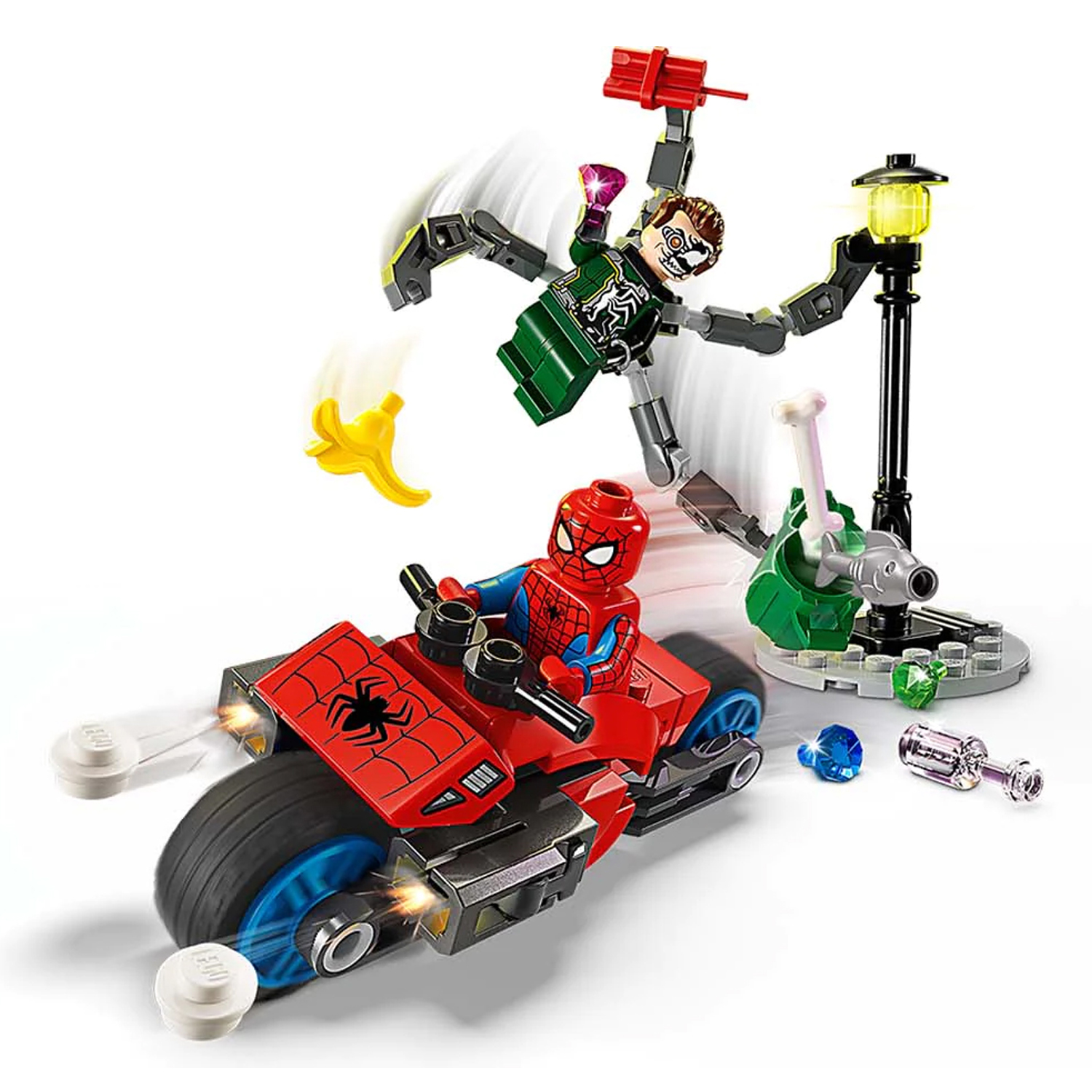 Конструктор LEGO Marvel Super Heroes Погоня: Человек-паук - фото 5