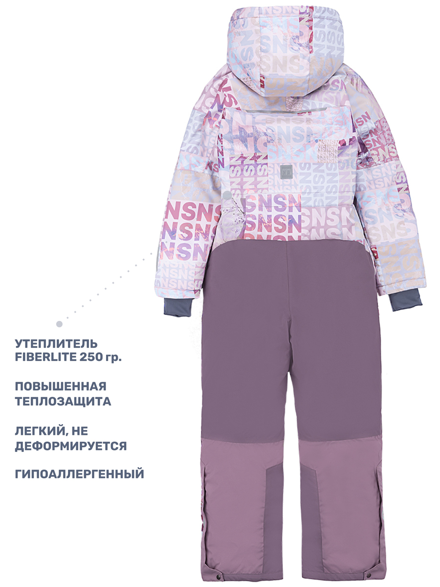 Комбинезон NIKASTYLE 8з2824 бежевый/орхидея - фото 7