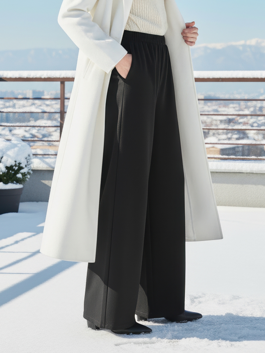 Брюки-палаццо СИНЯЯ МОДА WF1011B-H39 - фото 4