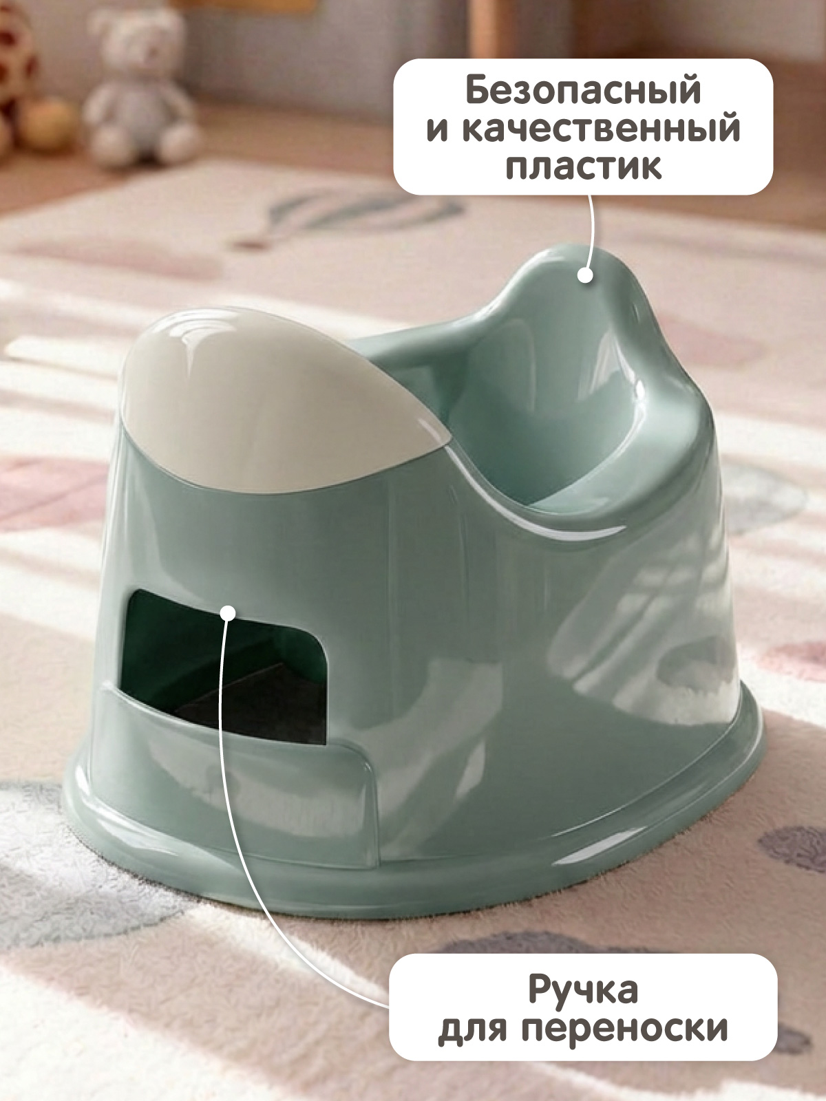 Горшок Компания Друзей хаки зеленый - фото 4