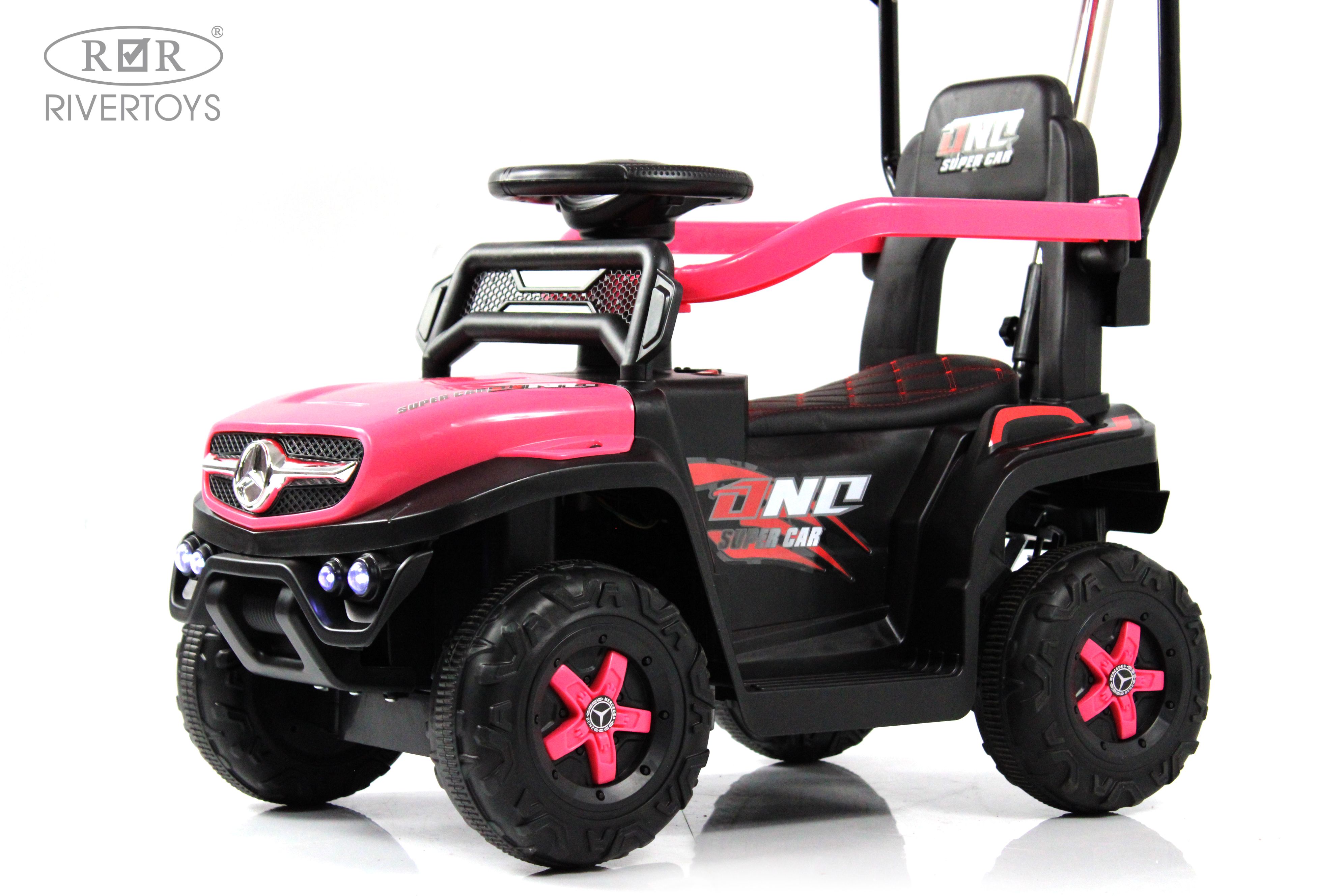 Электромобиль RIVERTOYS G005GG-PINK С пультом ДУ - фото 4