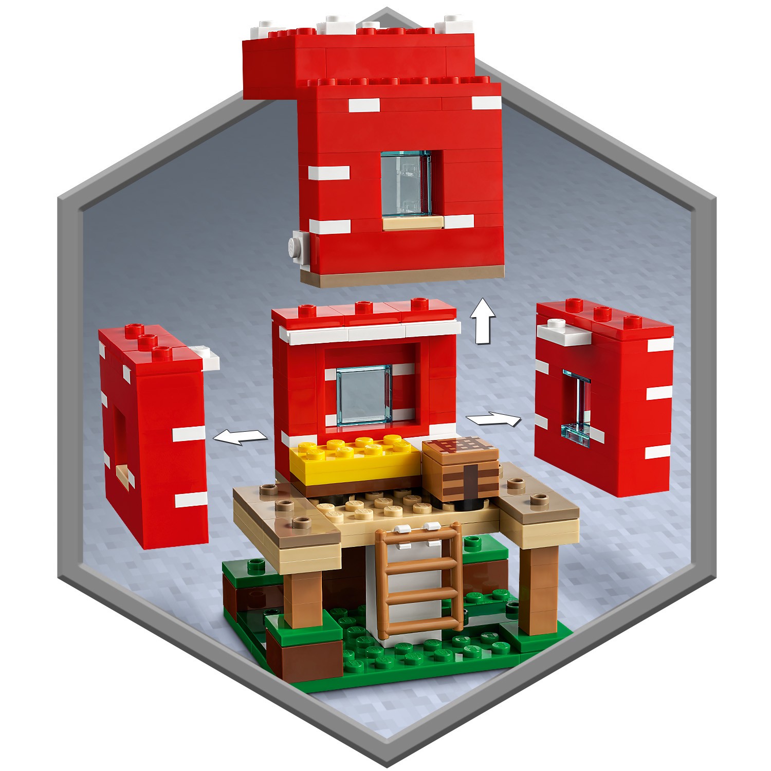 Конструктор LEGO Minecraft Грибной дом - фото 6