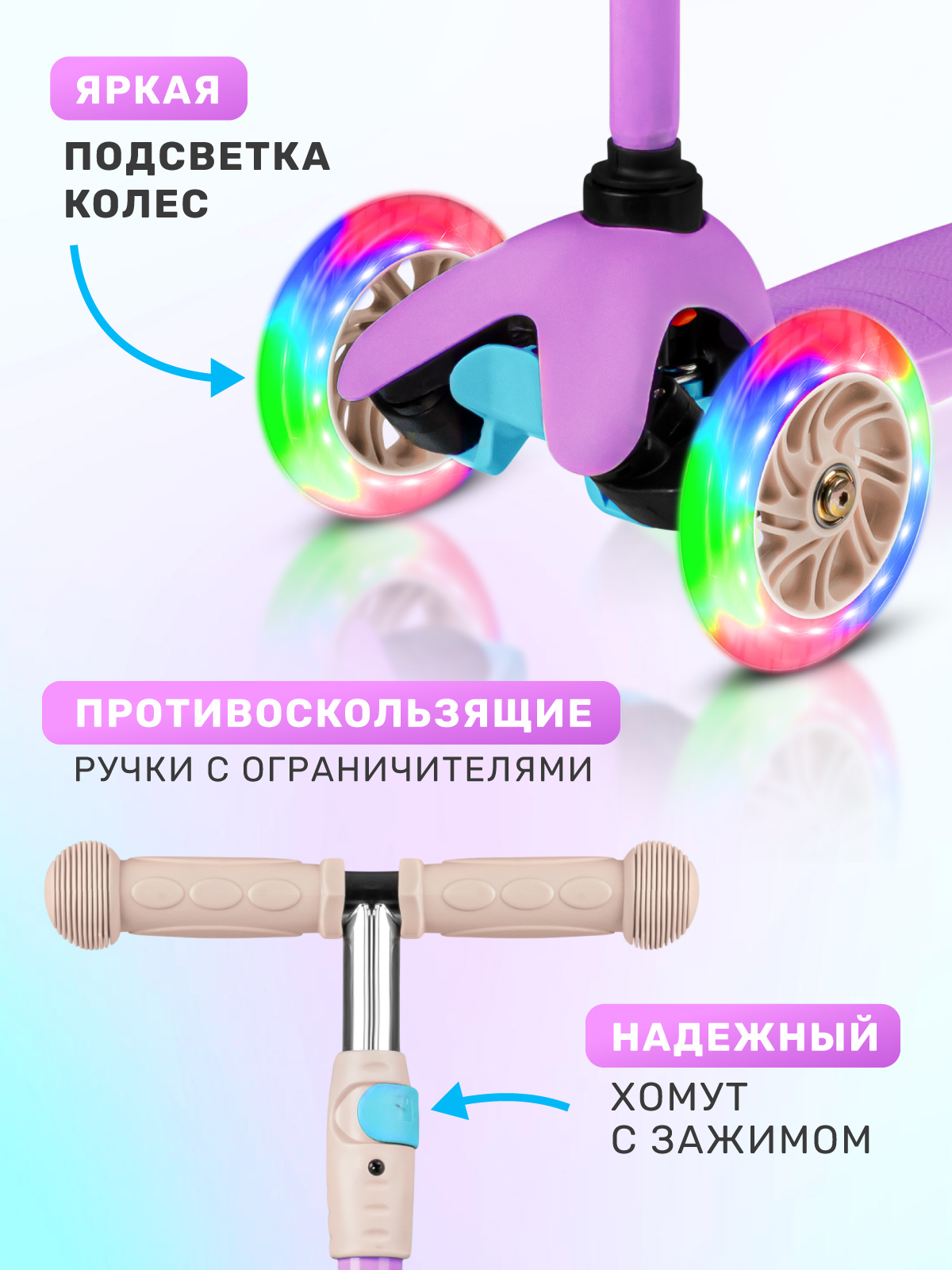 Самокат CITYRIDE трехколесный - фото 2