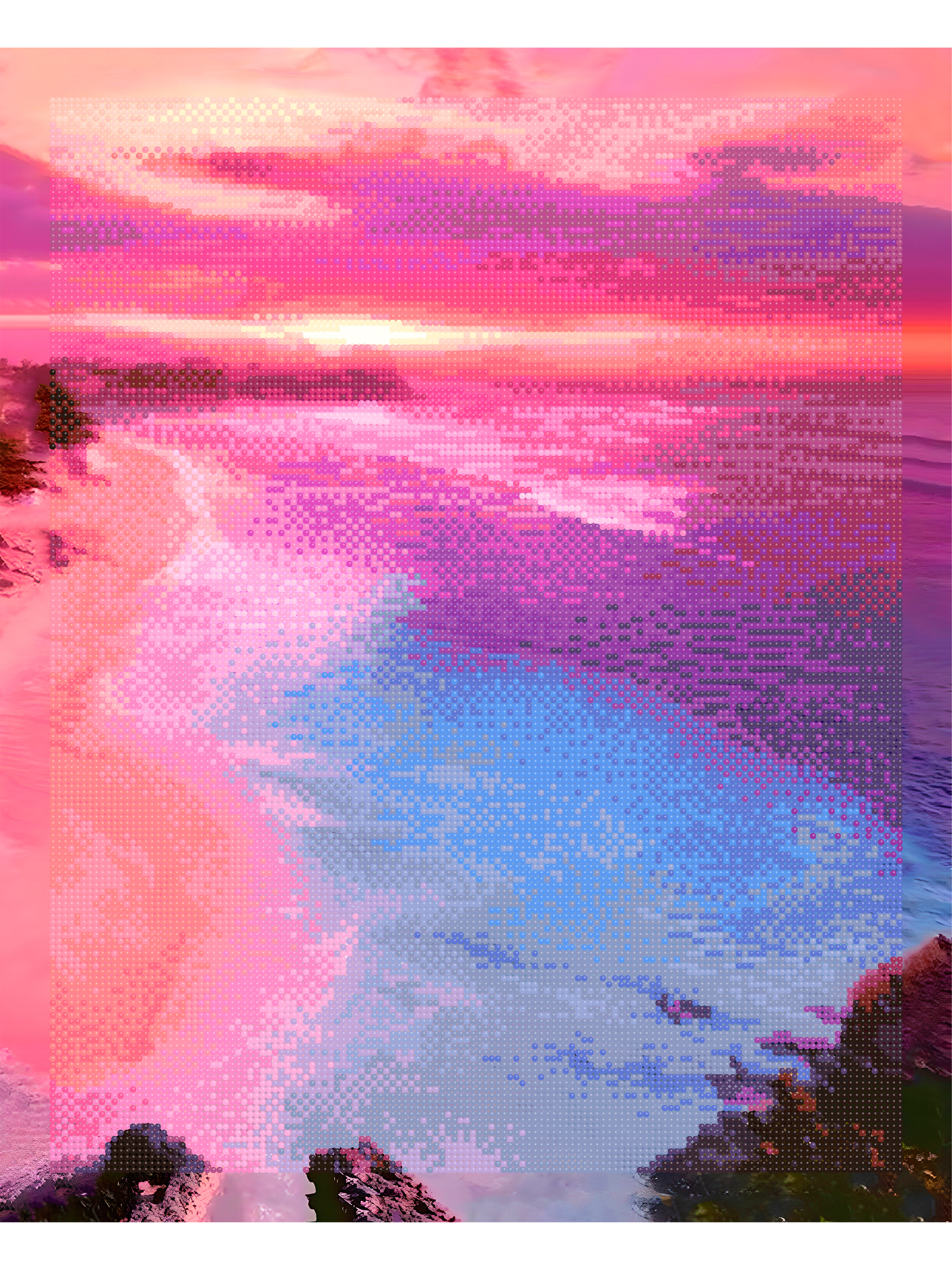 Алмазная мозаика Это просто шедевр Розовый закат - фото 2