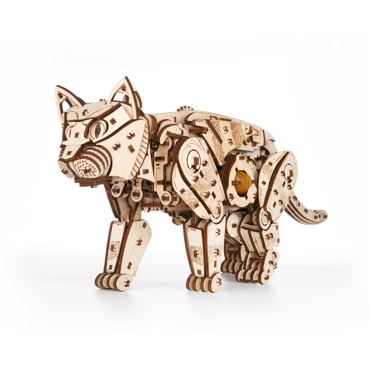 Конструктор Eco Wood Art Дикий Кот деревянный - фото 7