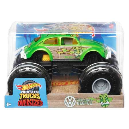 Монстр-трак Hot Wheels Volkswagen Monster Trucks Beetle 1:24 зеленый