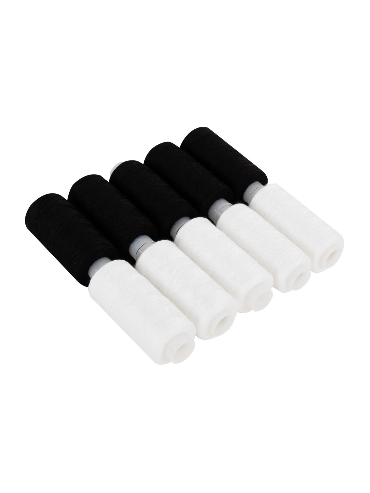 Нитки для шитья Develia армированные 45ЛЛ 150 м швейный набор 10 штук белые черные - фото 13