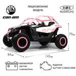 Электромобиль RIVERTOYS Y111YY-LIGHT-PINK С пультом ДУ