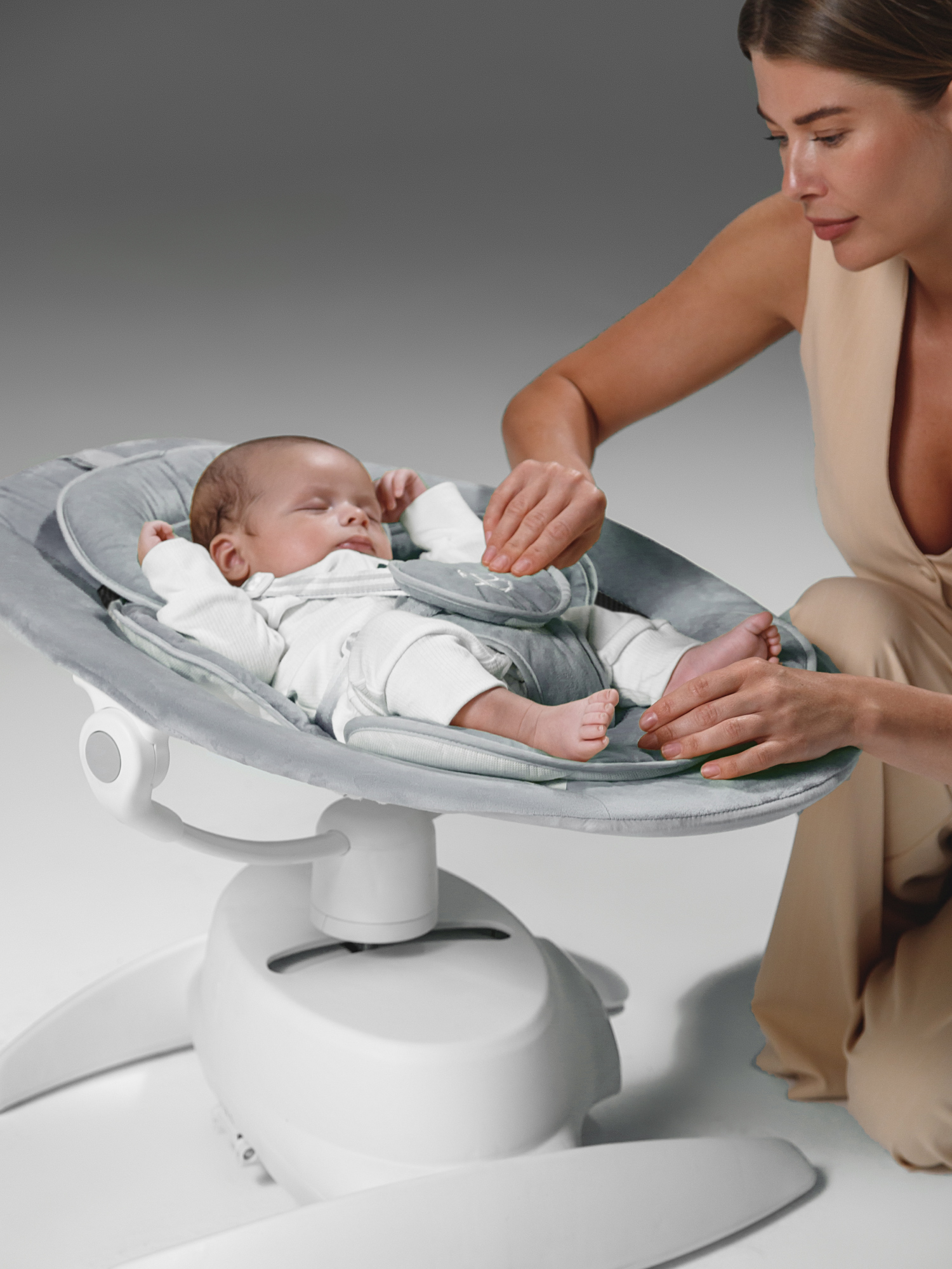 Качели Amarobaby Smart swing серый - фото 21