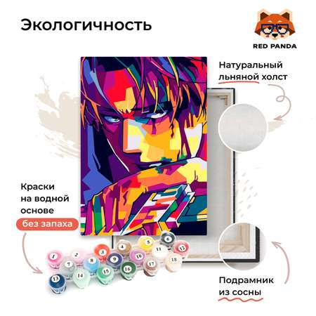 Картина по номерам Red Panda