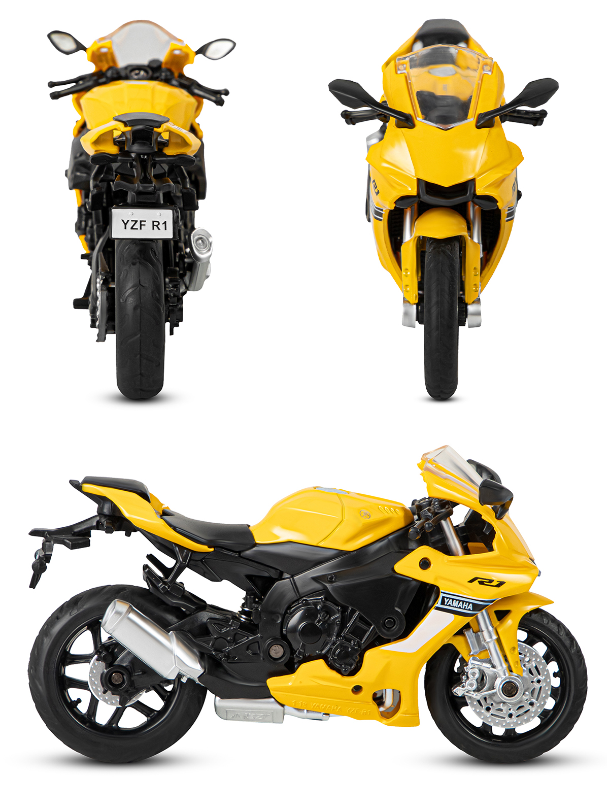 Мотоцикл АВТОпанорама Yamaha YZF R1 1:18 JB1251505 - фото 10