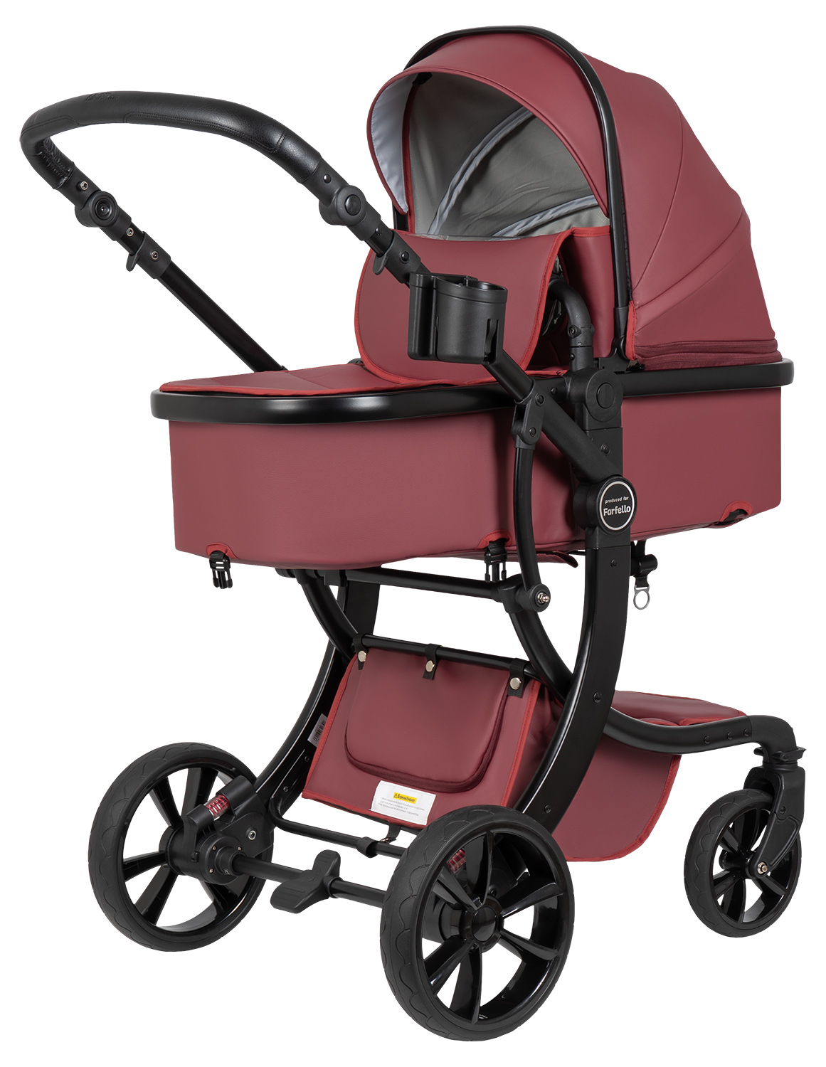 Коляска трансформер Aimile Adventurer бордовый - фото 26