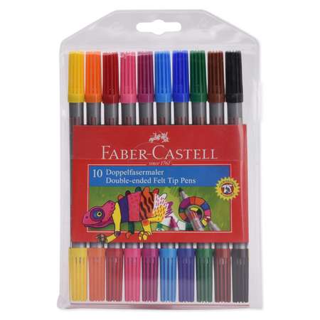 Фломастеры Faber Castell двусторонний 10 цв.