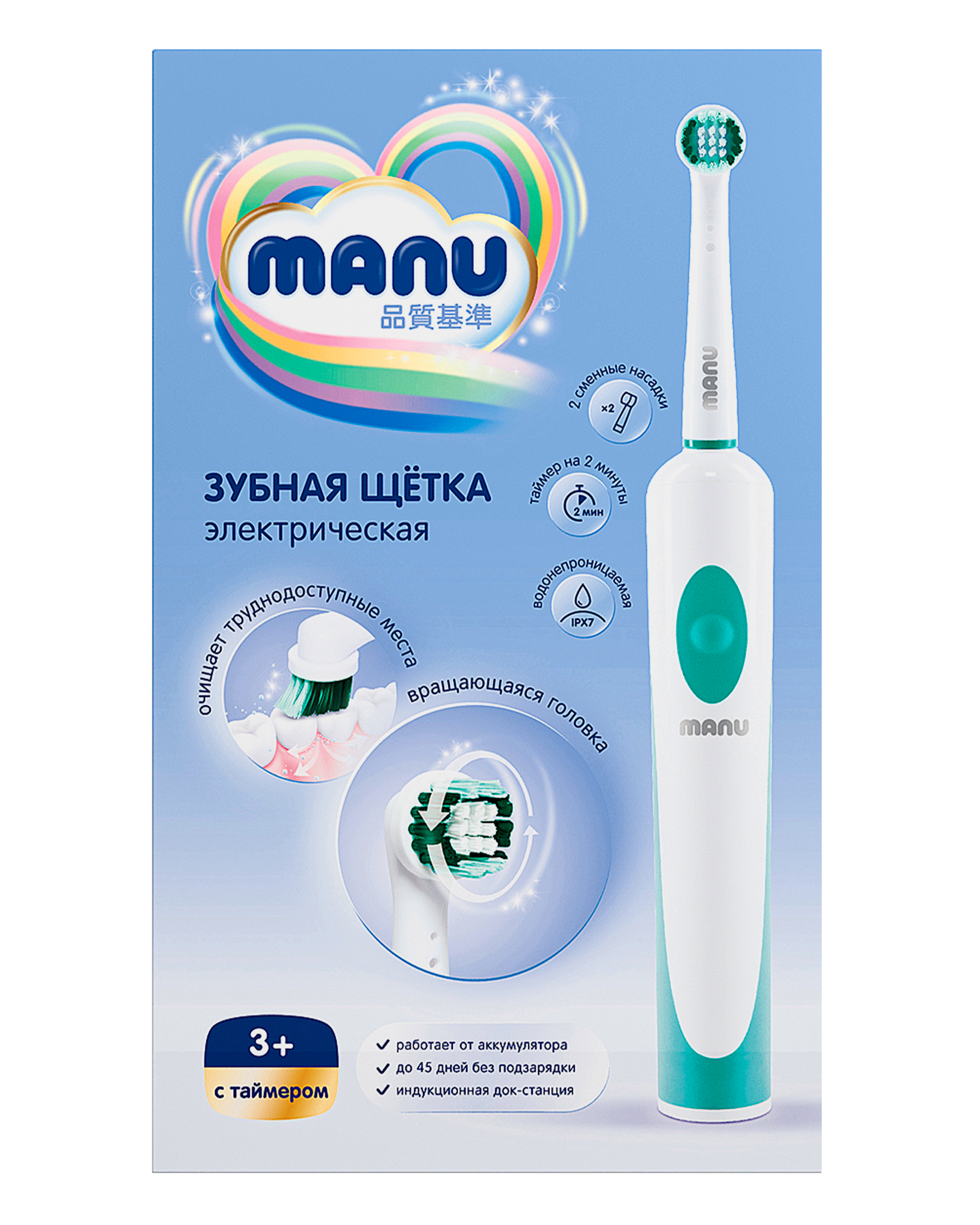 Зубная щетка электрическая MANU - фото 6