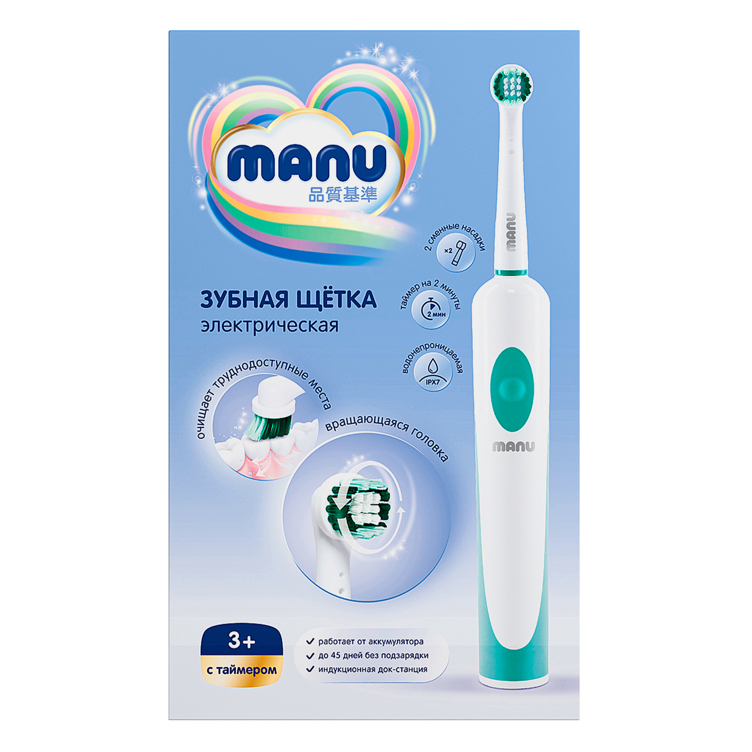 Зубная щетка электрическая MANU - фото 6