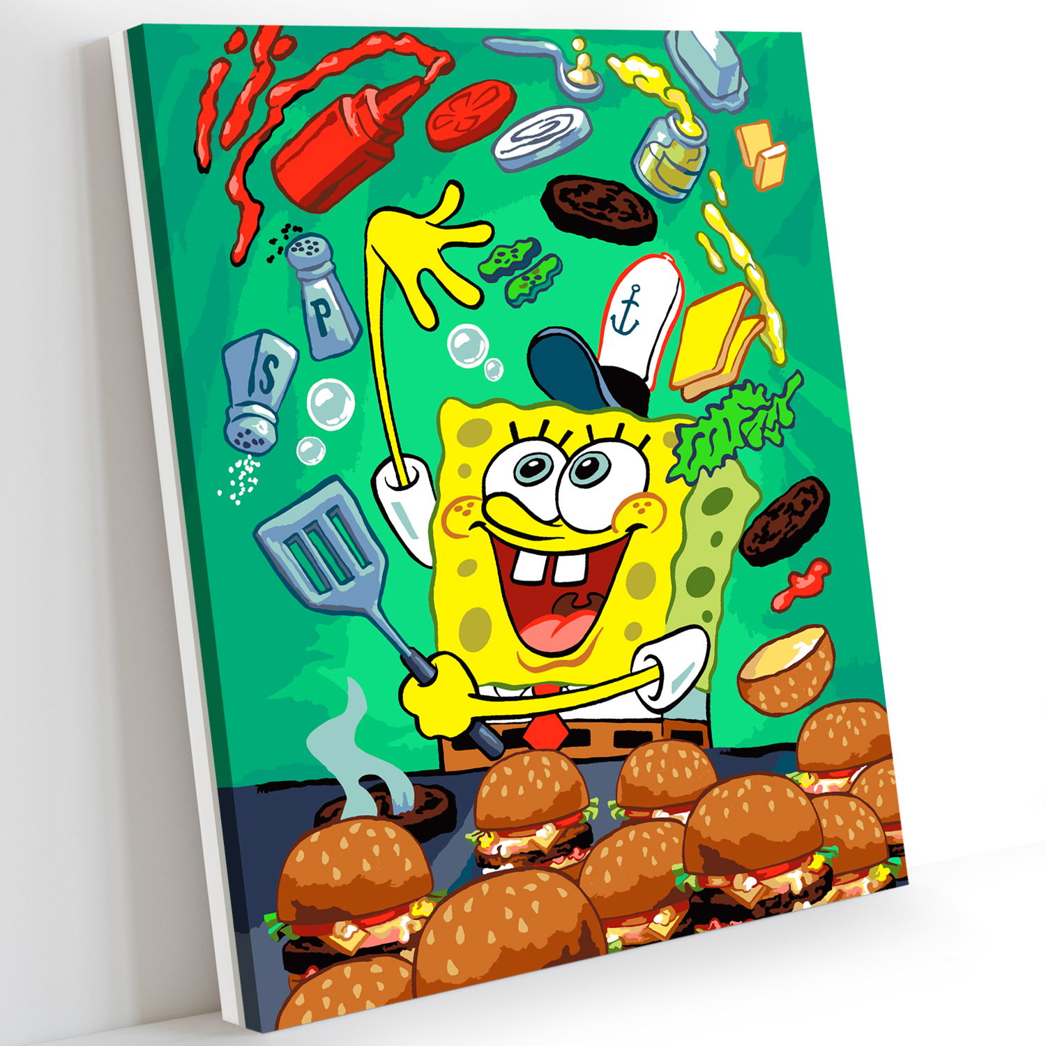 Картина по номерам Art on Canvas Губка Боб на кухне в ассортименте - фото 8