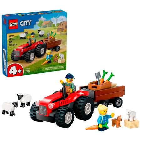 Конструктор LEGO City Красный фермерский трактор 116 дет.