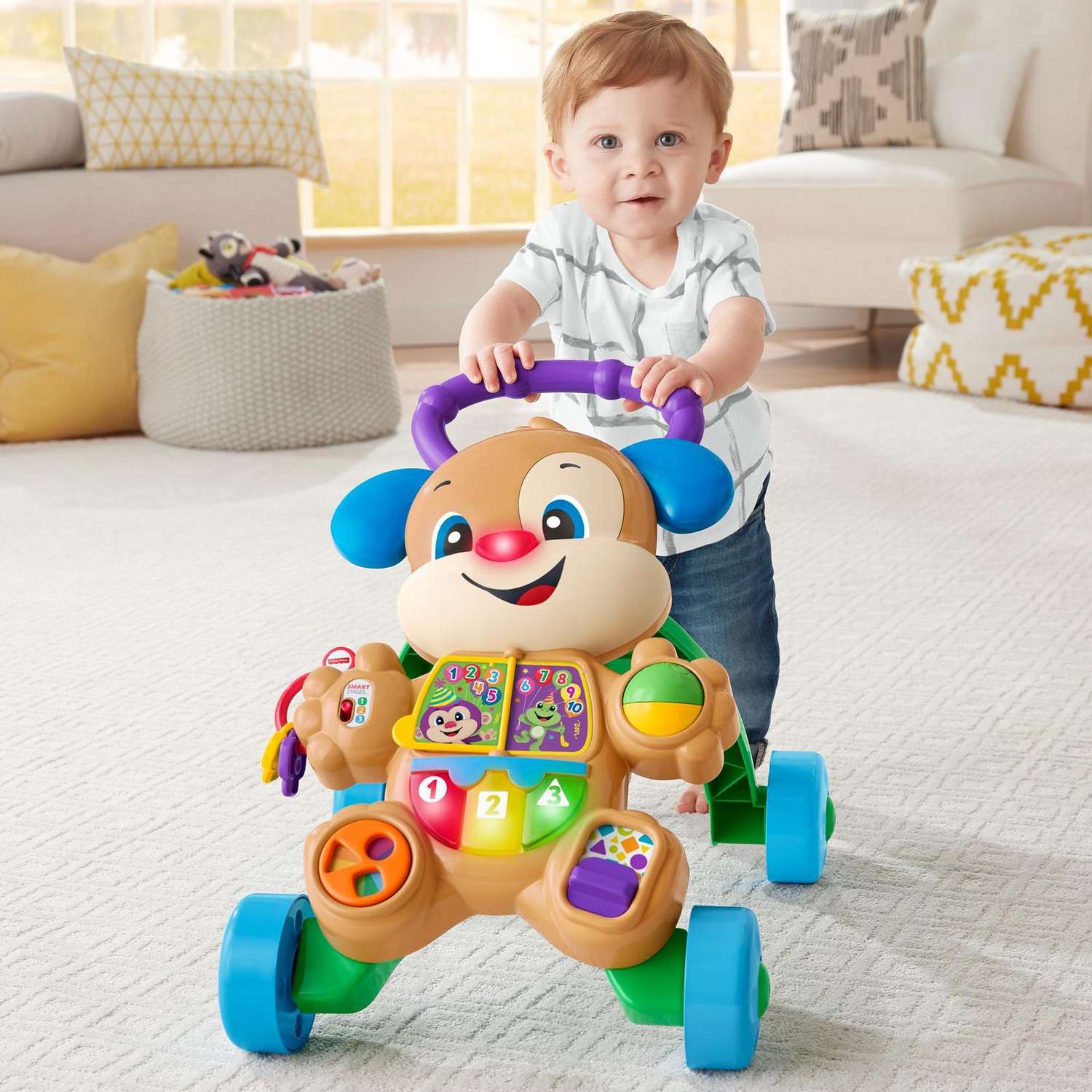 Ходунки Fisher Price Ученый Щенок с ручкой - фото 10