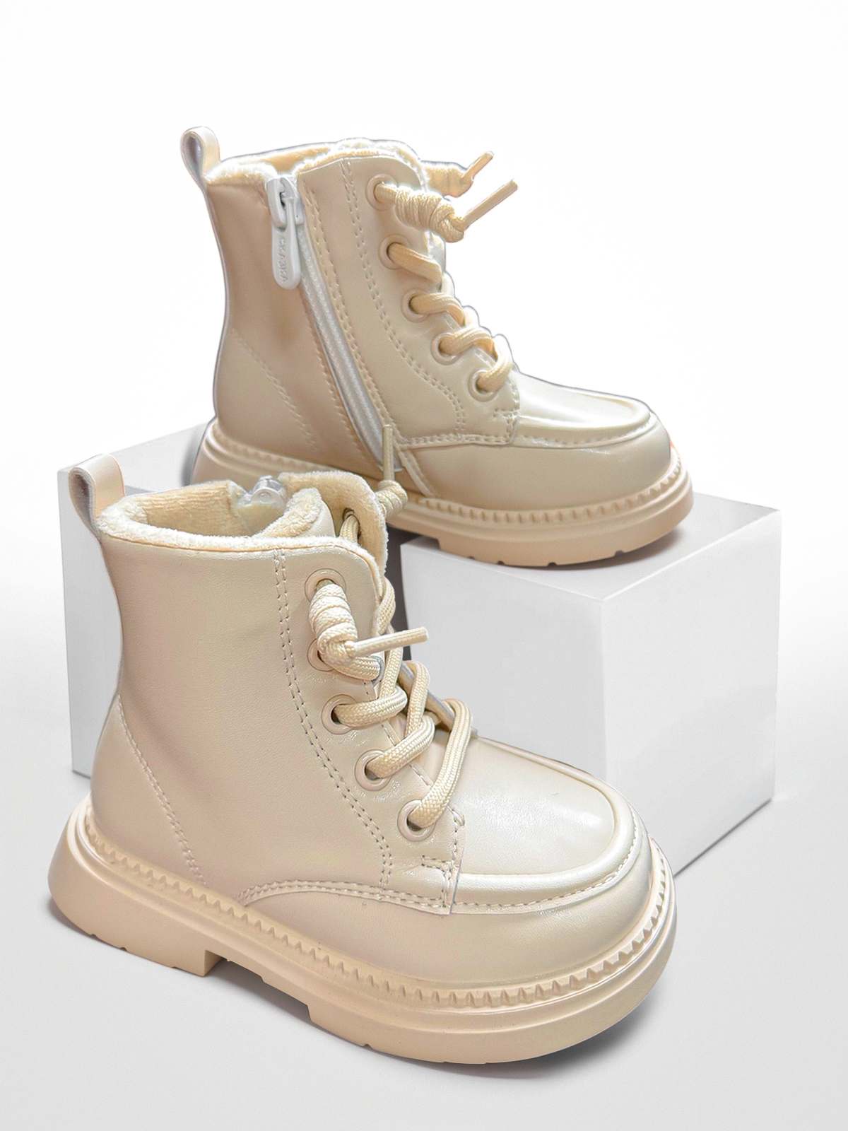 Ботинки . ботинки_молочные - фото 1