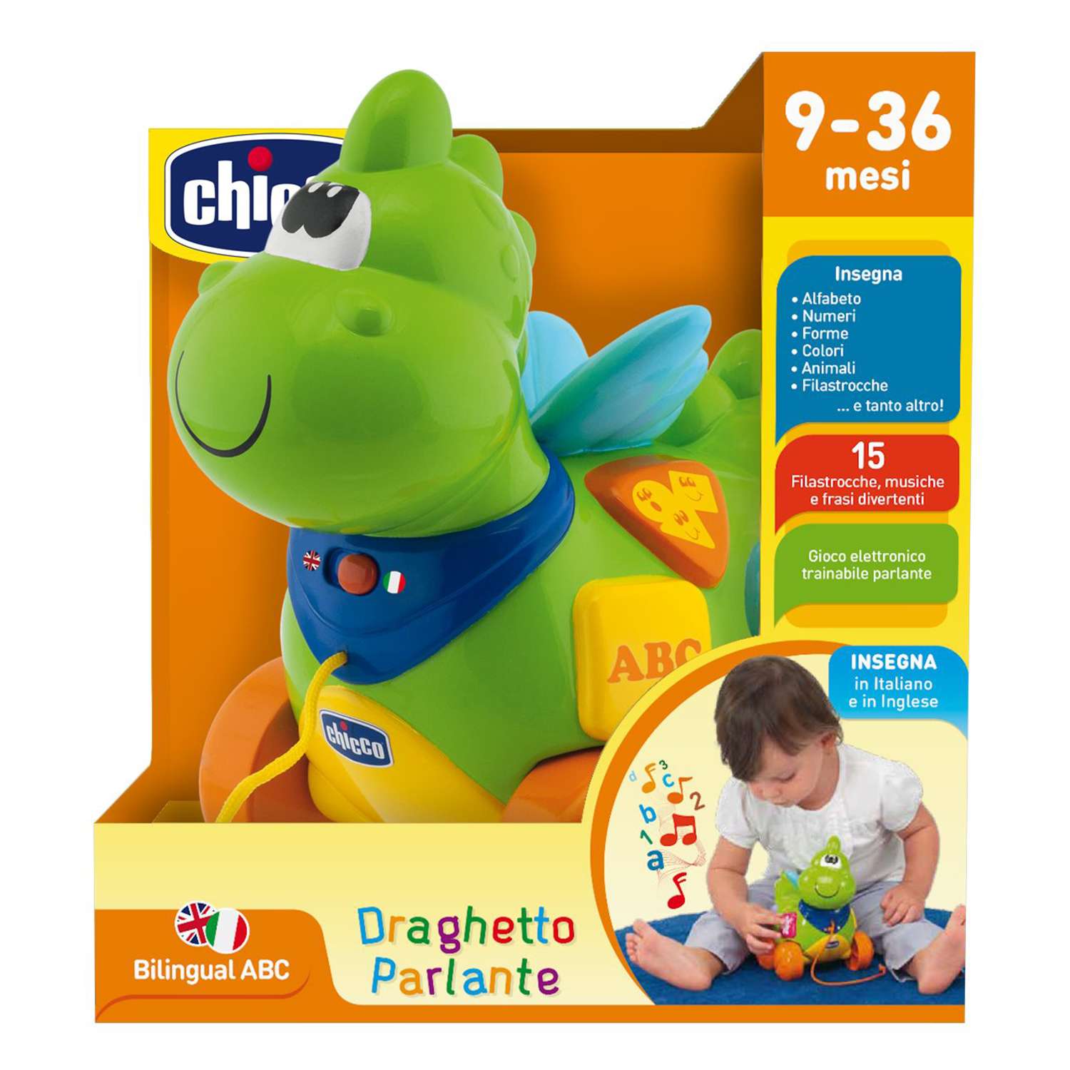 Игрушка Chicco каталка Говорящий дракон - фото 4