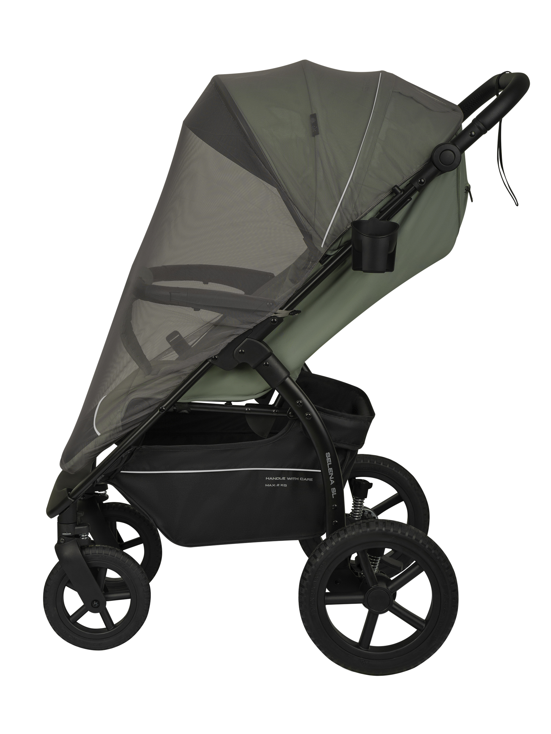 Коляска прогулочная JOVOLA Selena SL, зеленый - фото 11