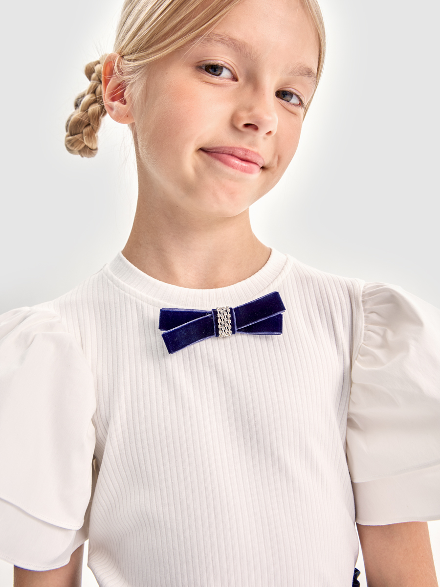 Блузка NIKASTYLE 4ш21625 белый - фото 9