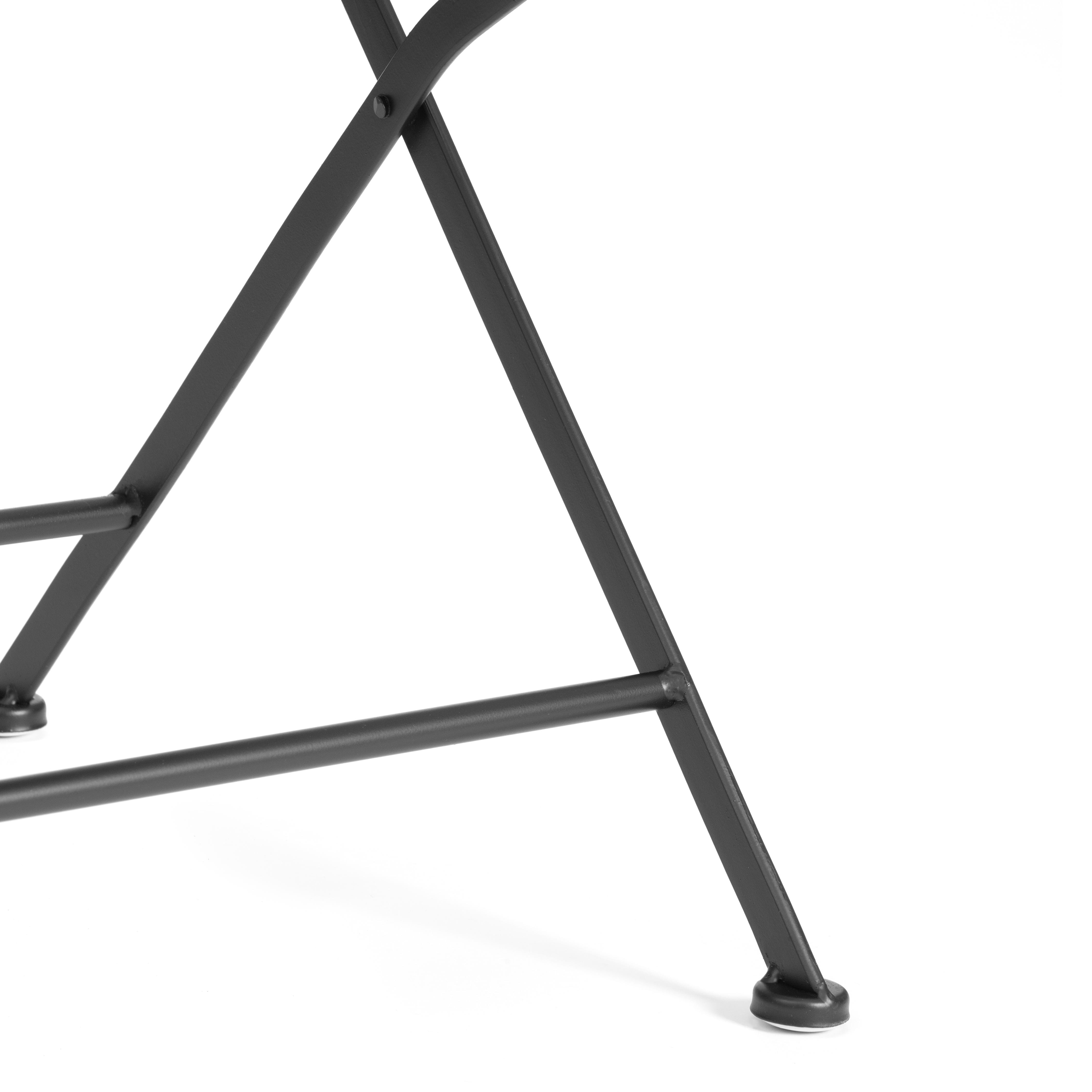 Комплект садовых стульев TETCHAIR Лав Чаир стальной сплав черный 40х47,5х94см - фото 12