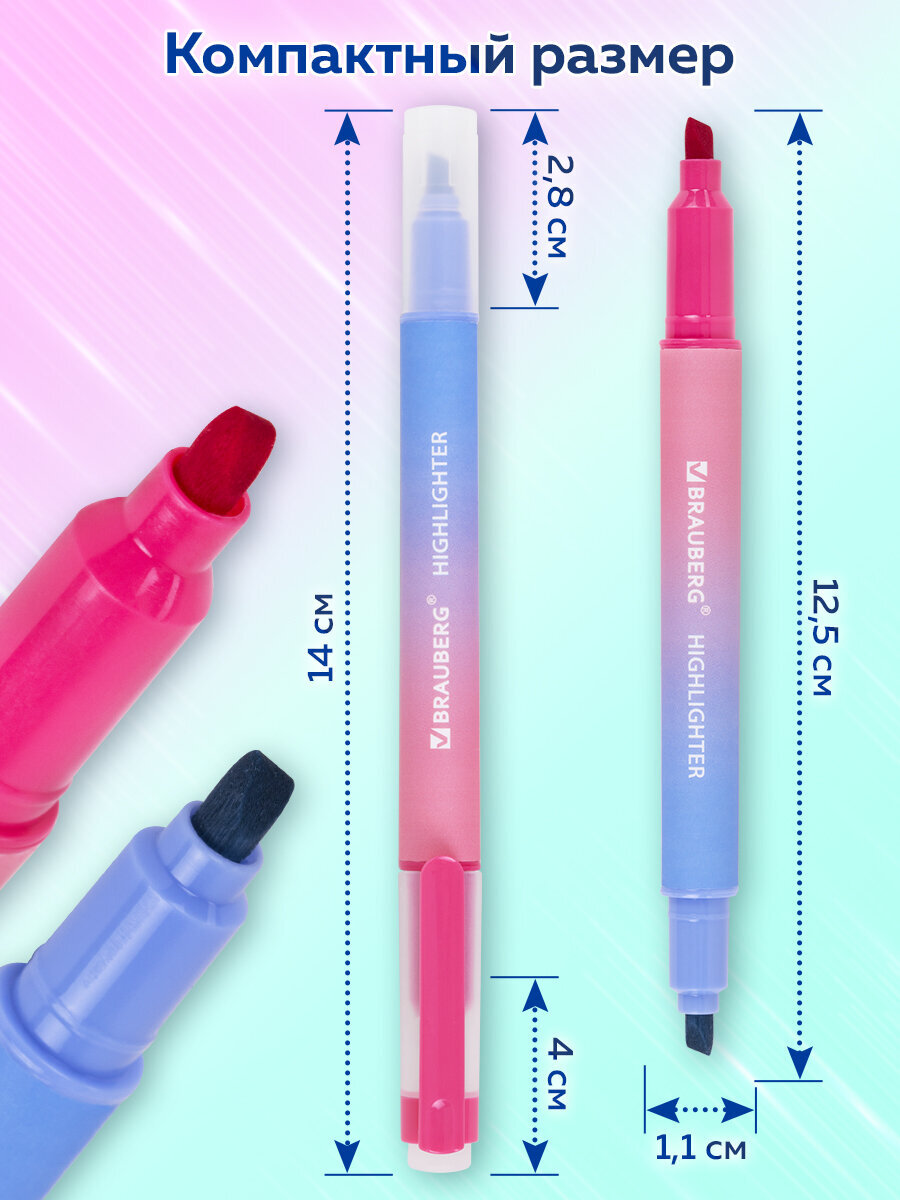 Текстовыделители Brauberg 8 шт. - фото 5