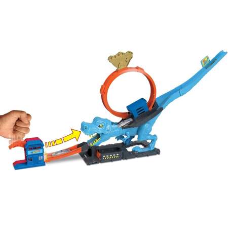 Трек Hot Wheels City T-Rex Chomp Down