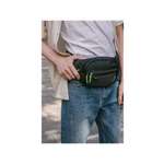 Сумка HEIKKI чёрный/зеленый поясная
