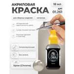 Акриловая краска для сборных моделей Jim Scale Серебро Silver 18мл