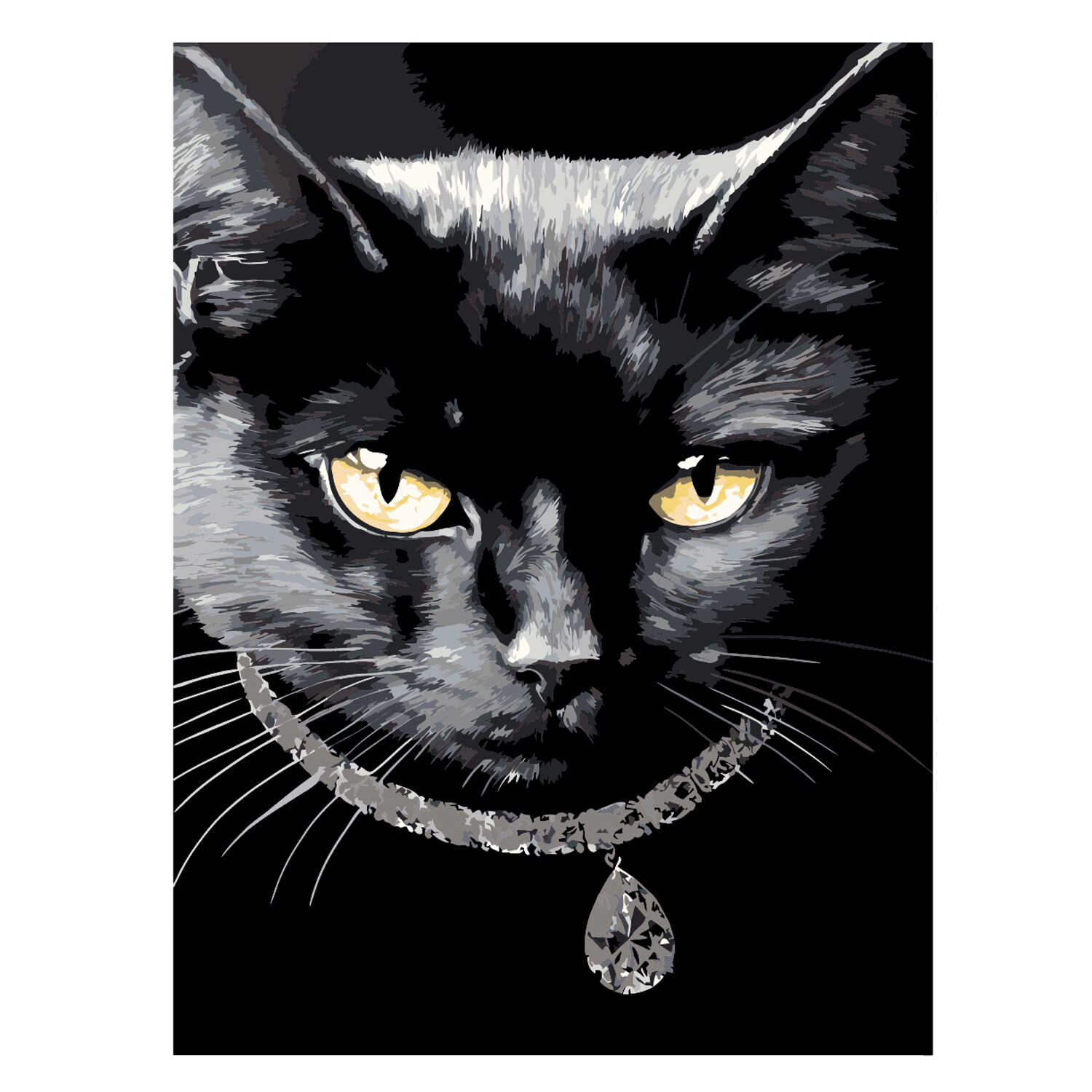 Картина по номерам Феникс + Кошка - фото 2