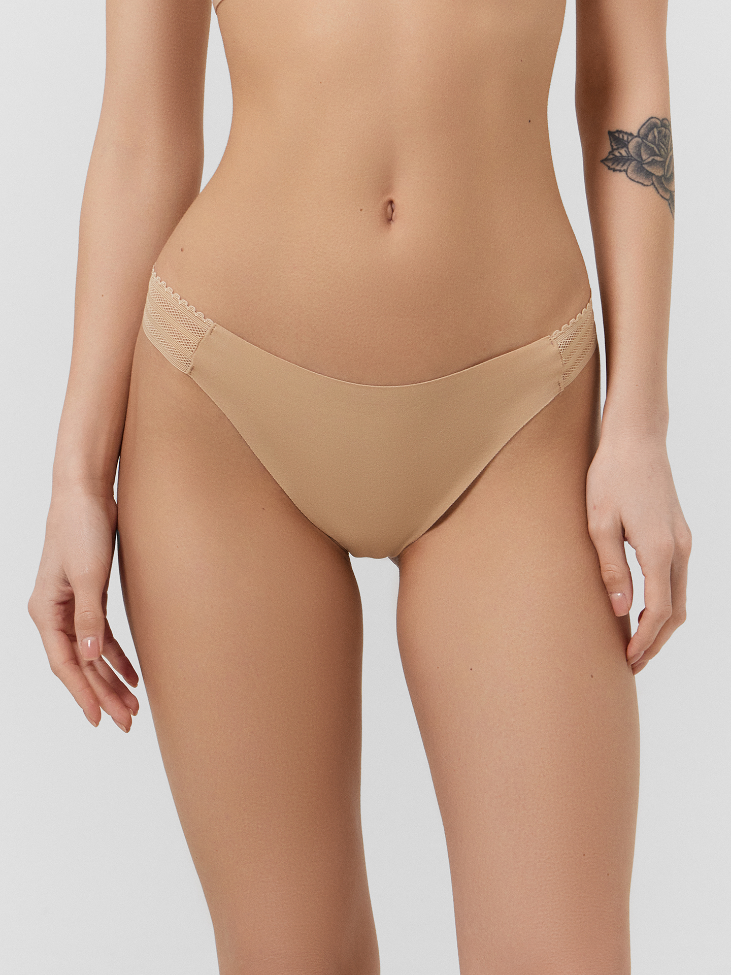 Трусы 3 шт Mark Formelle (Марк Формэль) 412567-3/обжаренный миндаль - фото 2