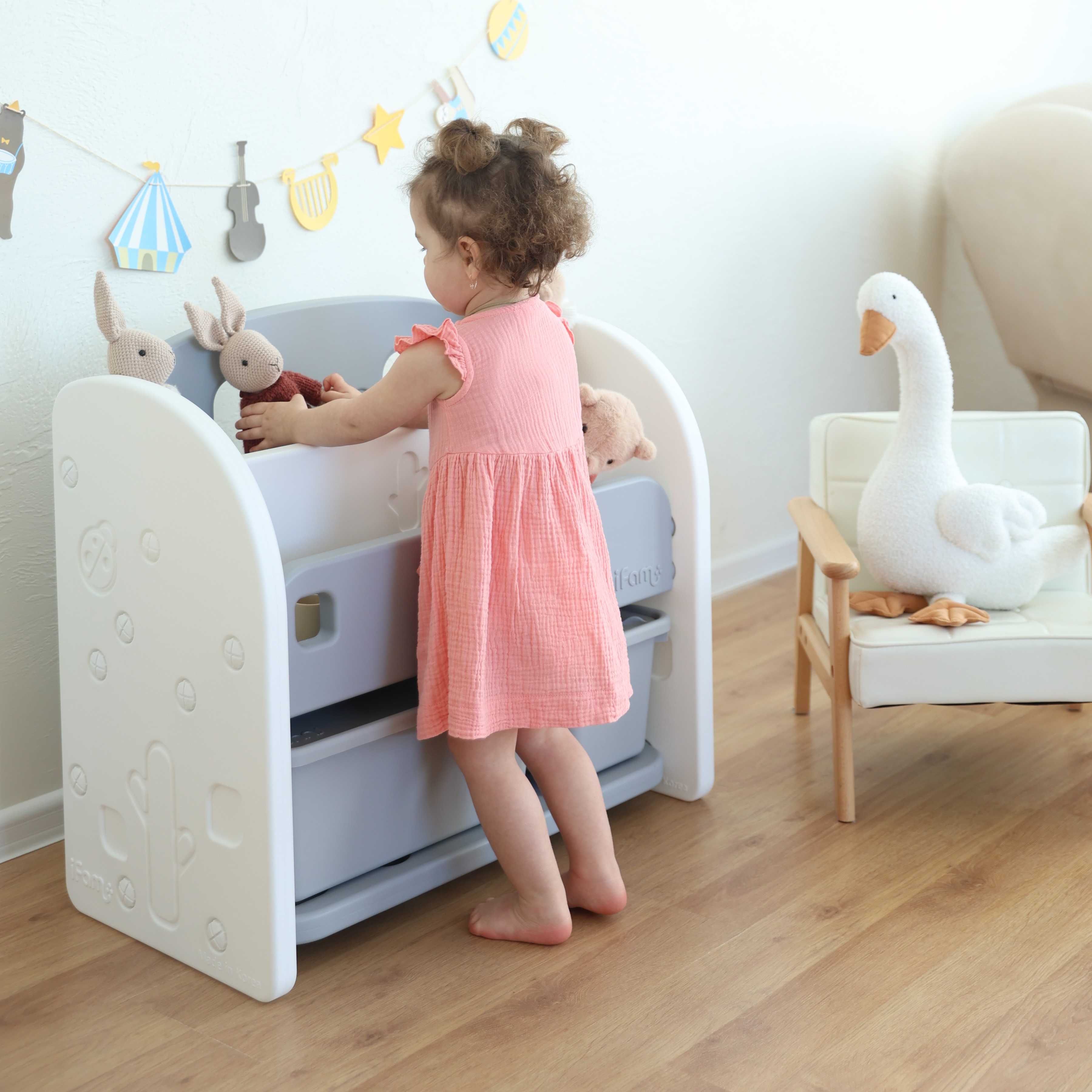 Стеллаж для игрушек и книг Ifam Easy Doing-2 белый - фото 4