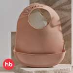 Нагрудник Happy Baby силикон 1 шт.