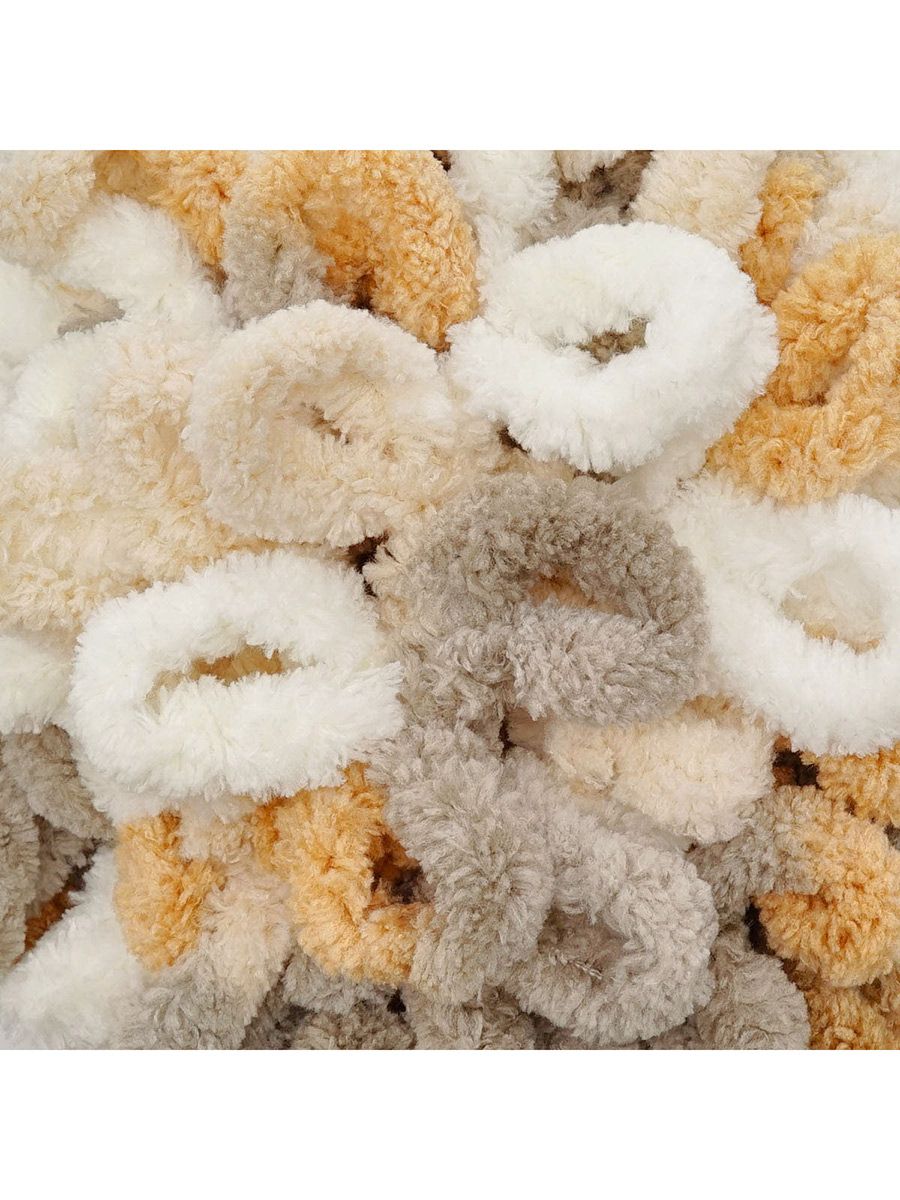 Пряжа для вязания Alize puffy color 100 г 9 м микрополиэстер плюшевая мягкая 5926 секционный 5 мотков - фото 7