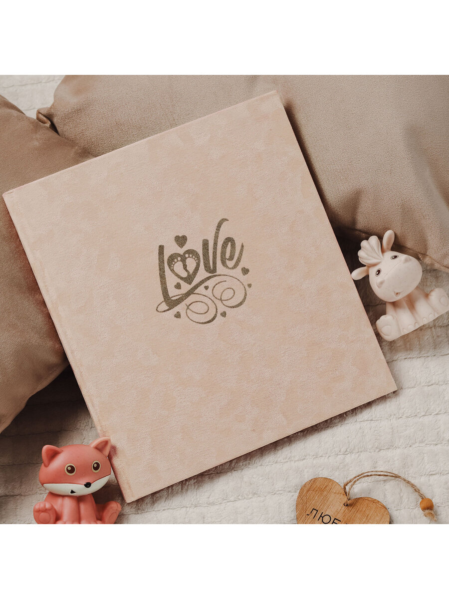 Фотоальбом анкета Brauberg детский семейный для новорожденных с наклейками - фото 1