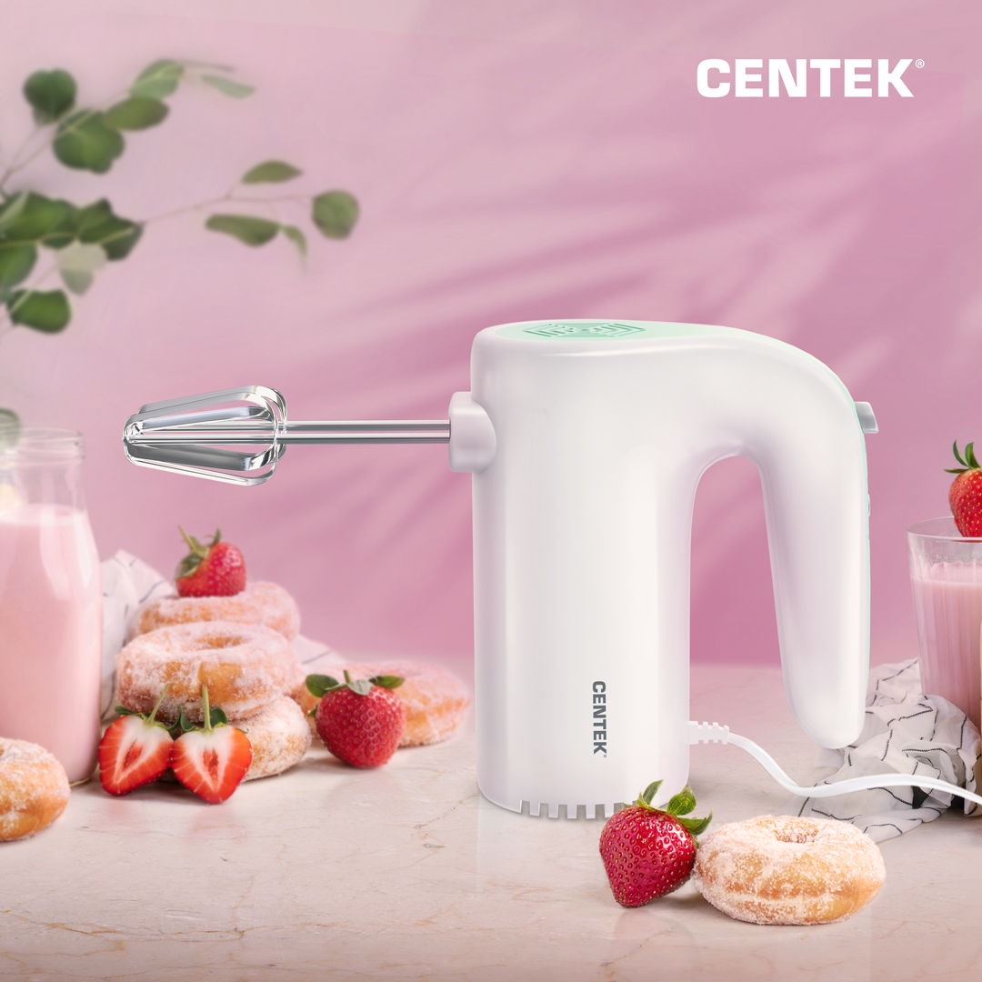 Миксер Centek электрический CENTEK CT-1109 White - фото 1