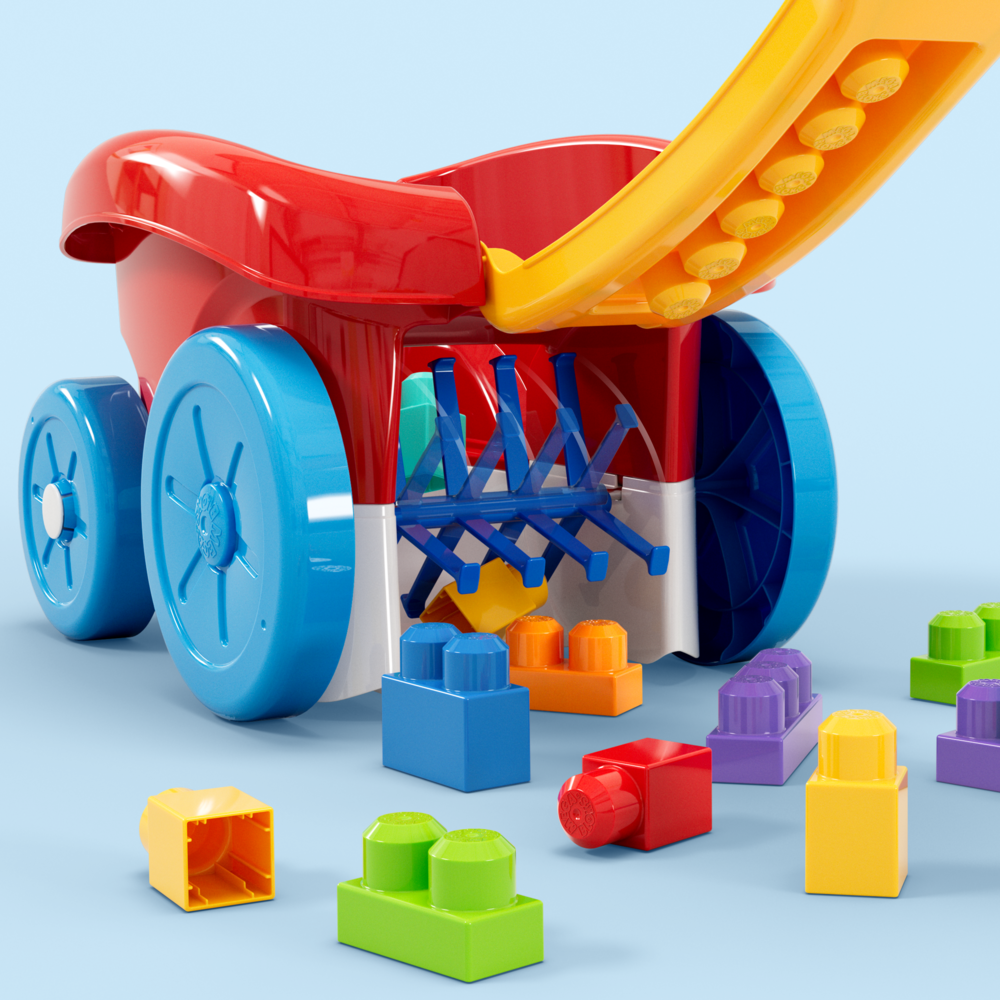 Конструктор Mega Bloks Block Scooping Wagon 20 дет. - фото 9