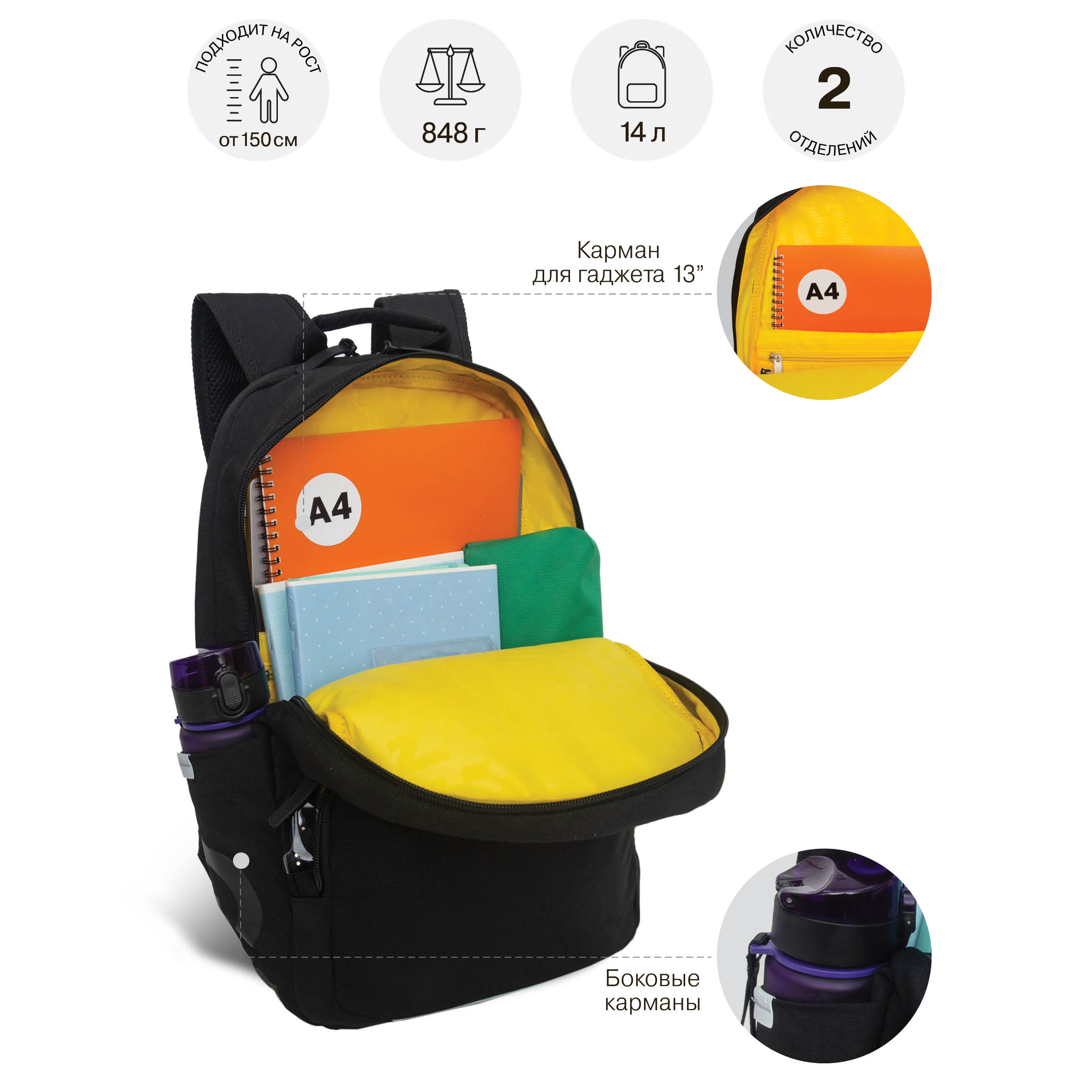 Рюкзак Grizzly для мальчика - фото 8