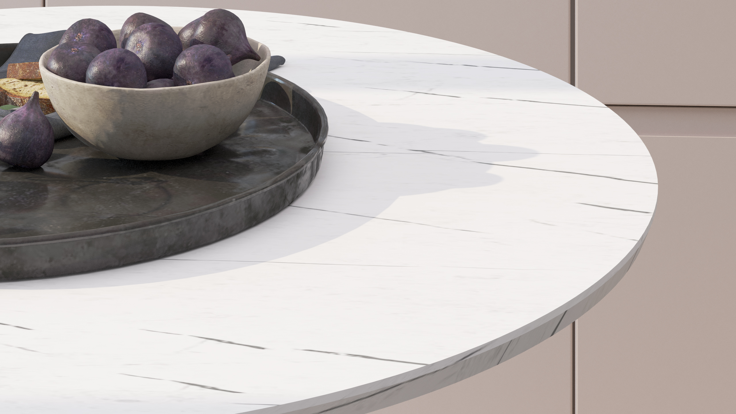 Стол обеденный КАЛИФОРНИЯ МЕБЕЛЬ Дейл Белый мрамор - фото 3