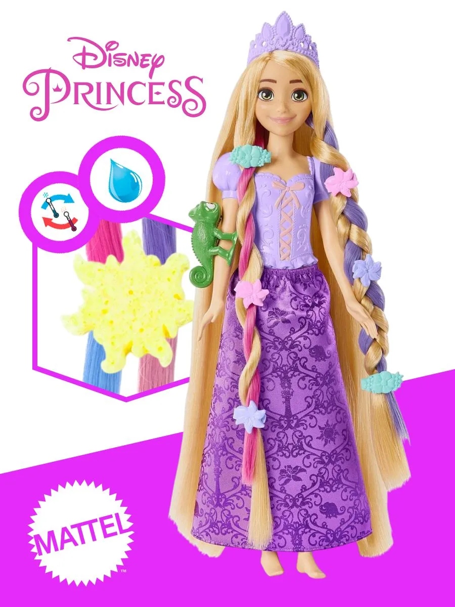 Кукла модельная Disney Princess Принцесса Рапунцель высота 26 см HLW18 - фото 2