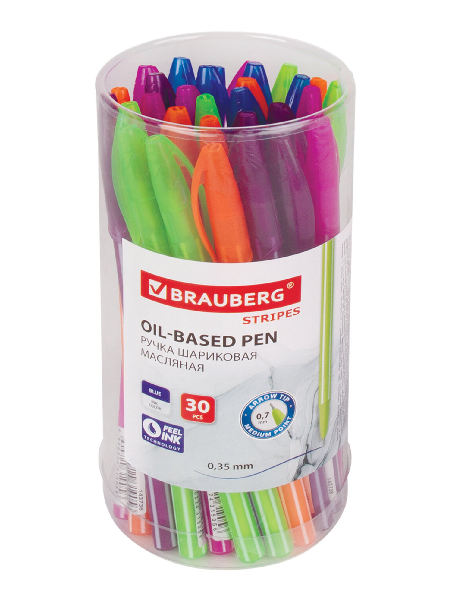 Ручка шариковая Brauberg 30 шт. - фото 17