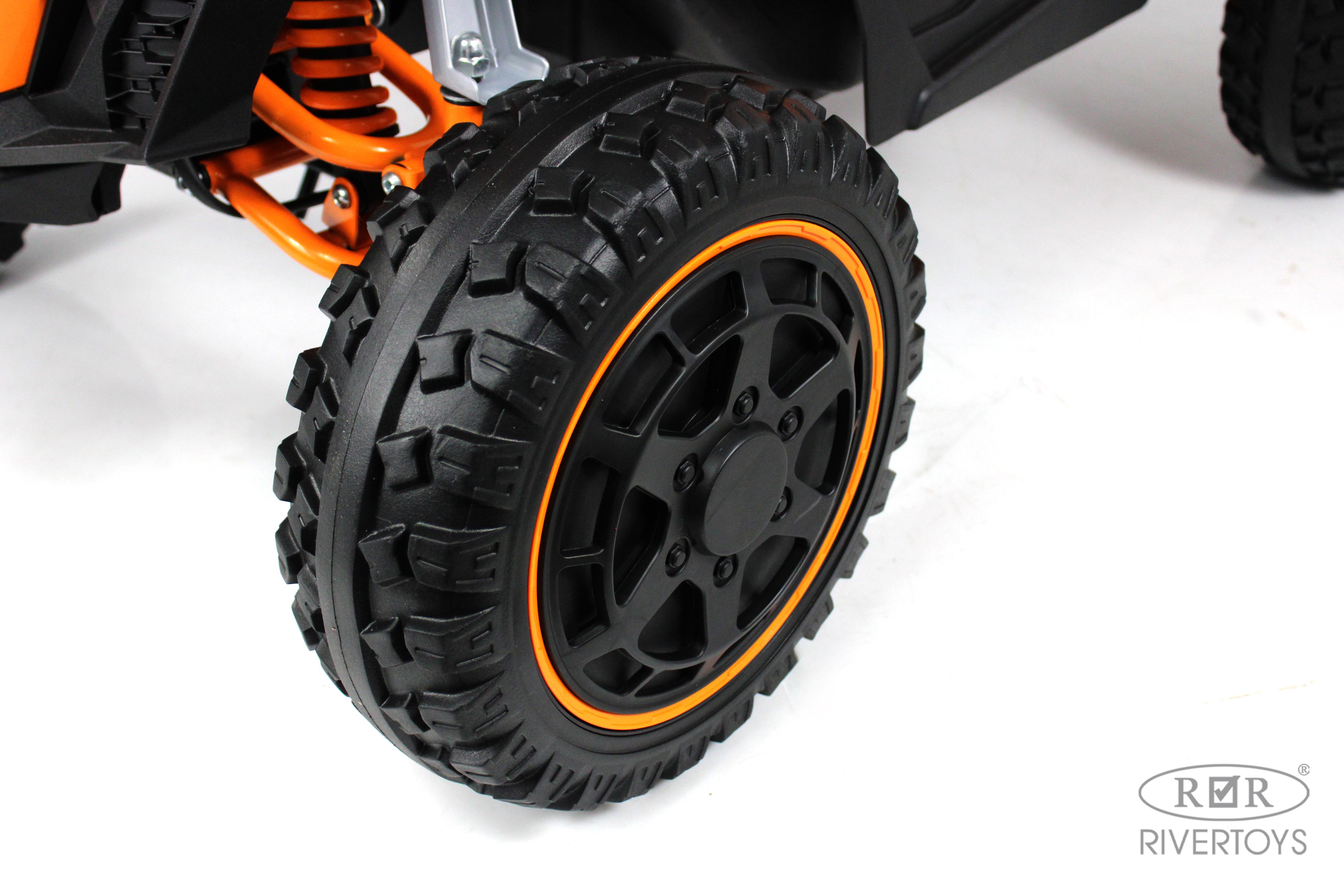 Электромобиль RIVERTOYS Z707ZZ-ORANGE С пультом ДУ - фото 7