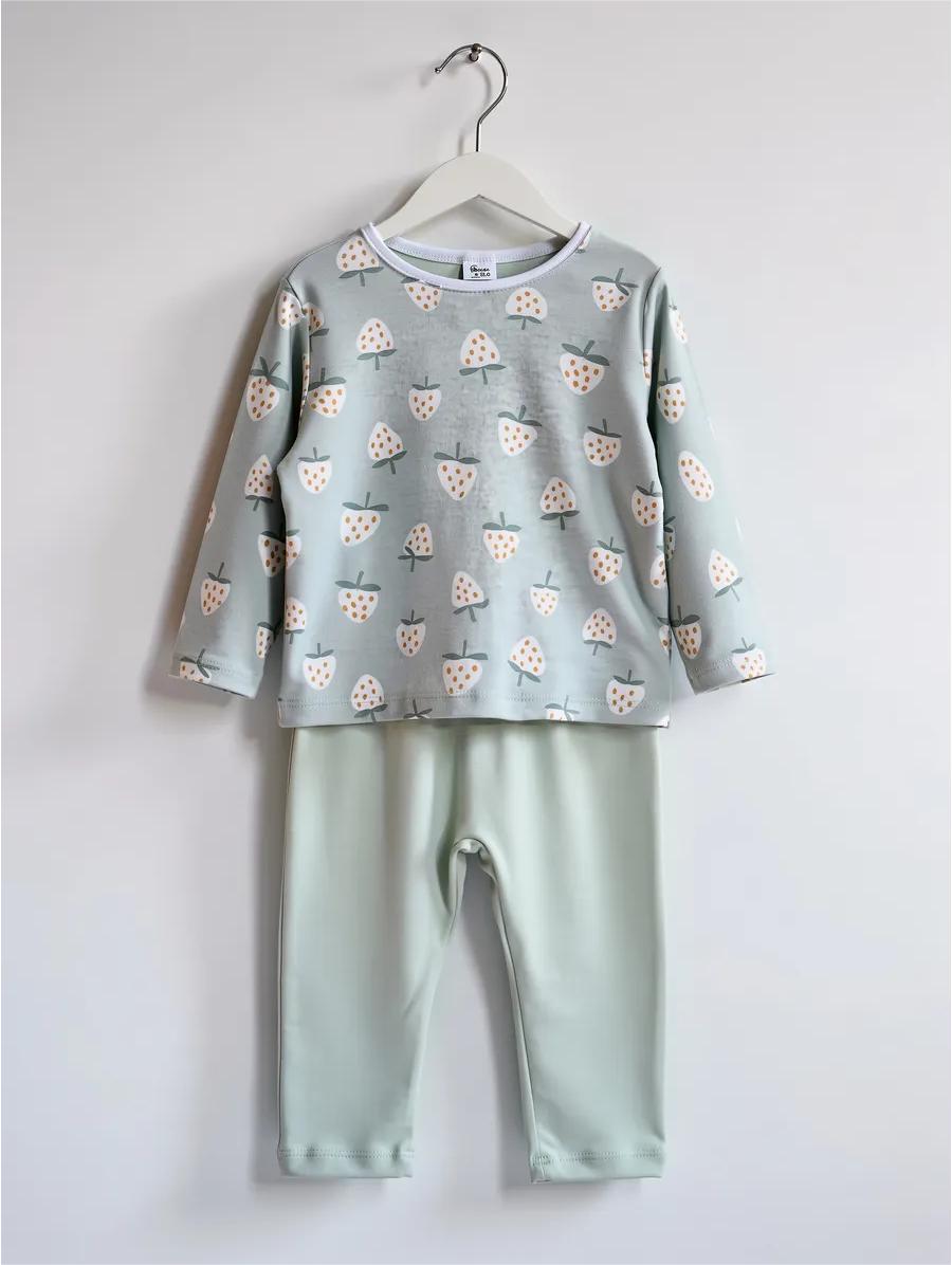 Лонгслив и леггинсы LEVA костюм_сахарная клубника - фото 2