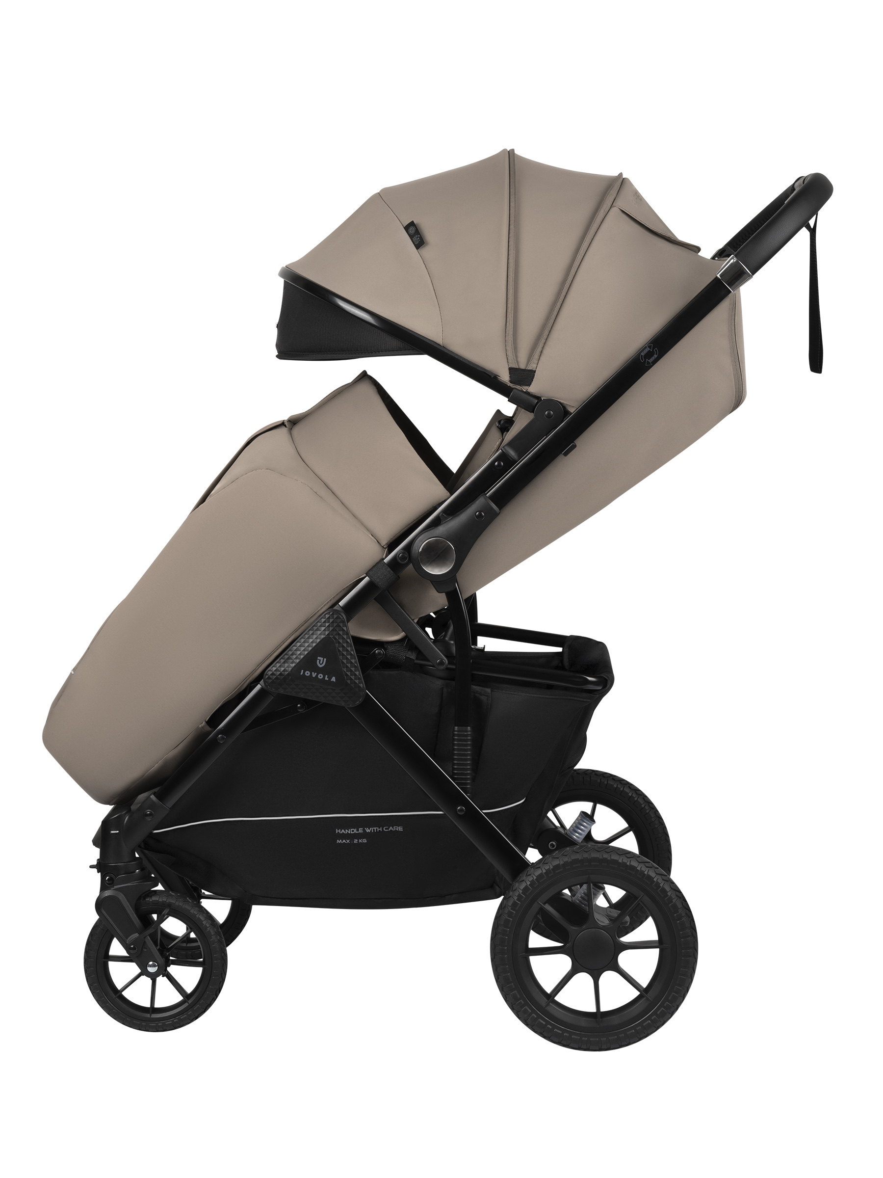 Коляска прогулочная JOVOLA Magma с перекидной ручкой бежевый - фото 19