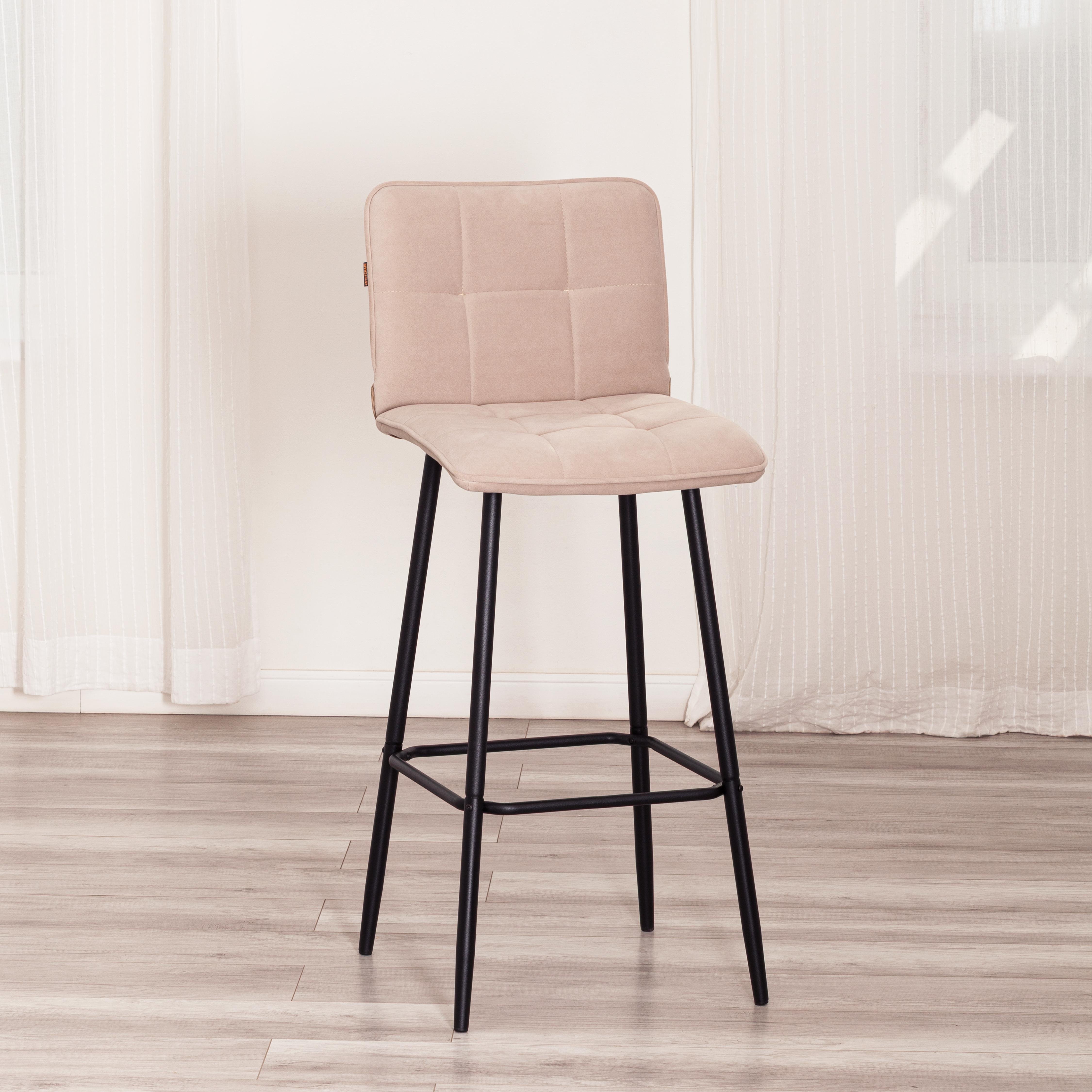 Стул TETCHAIR Bari велюр бежевый - фото 1