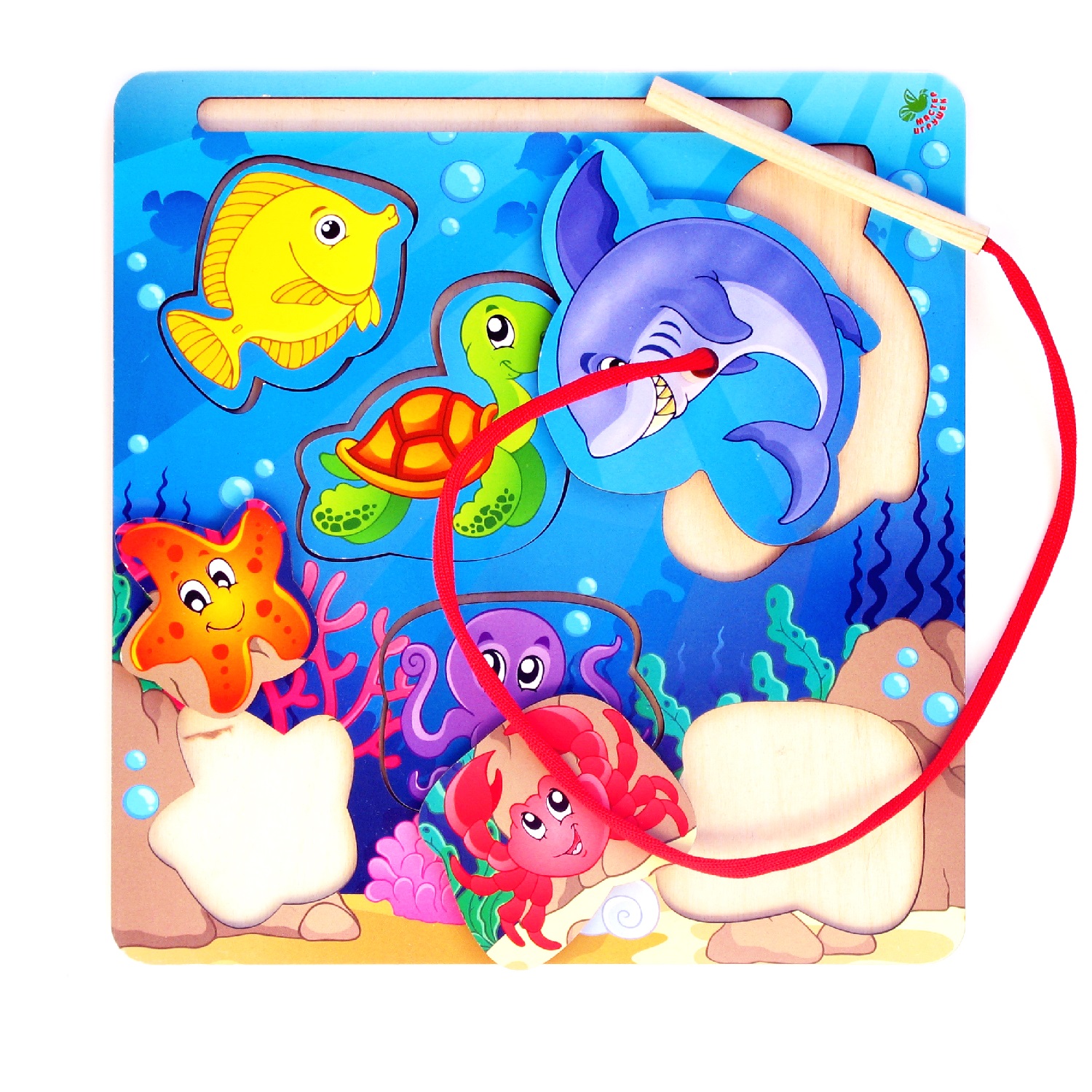 Игрушка Мастер игрушек рамка-вкладыш Рыбалка - фото 1
