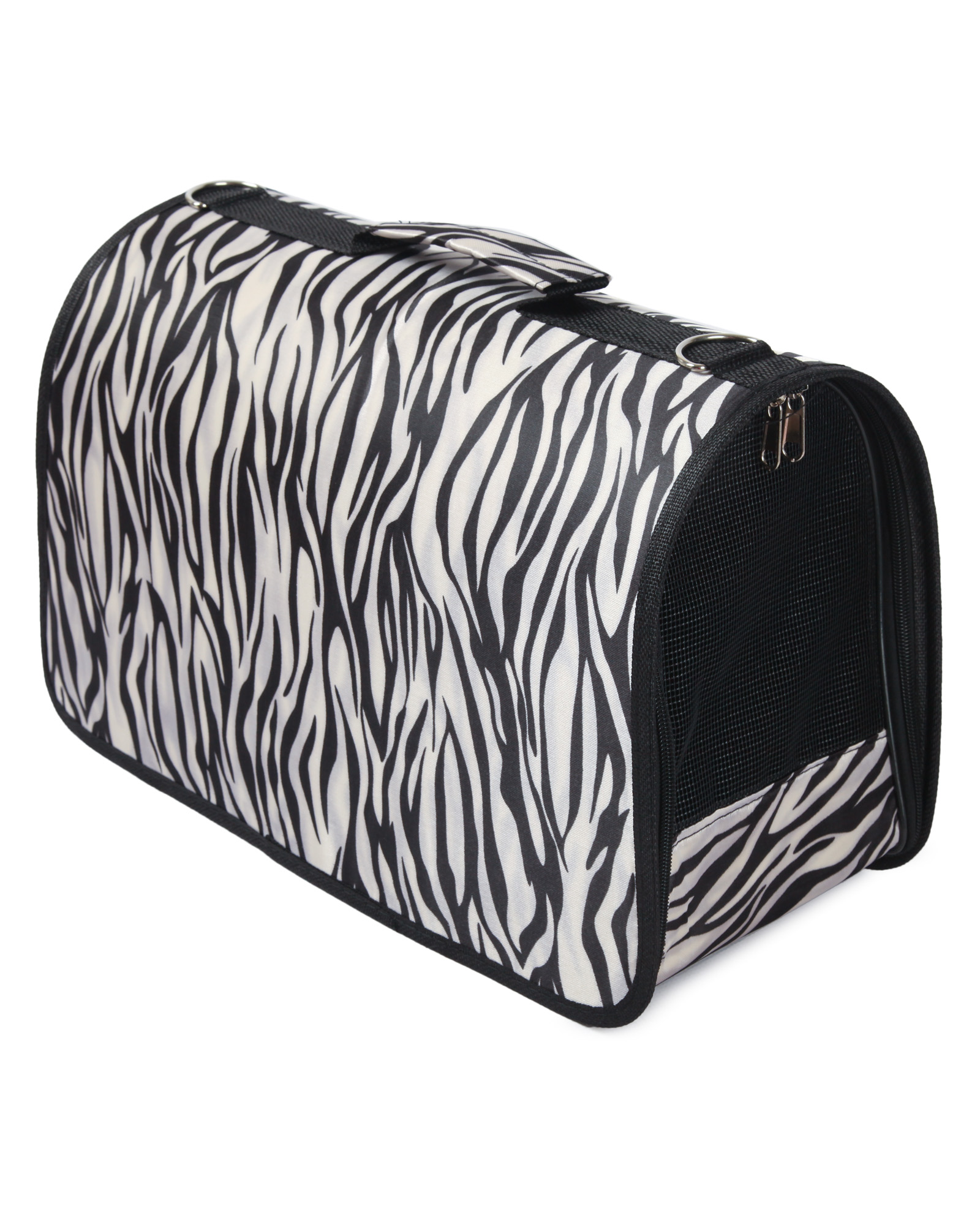 Переноска для непродуктивных животных Barbaks Зебра S 44*22*26см - фото 4